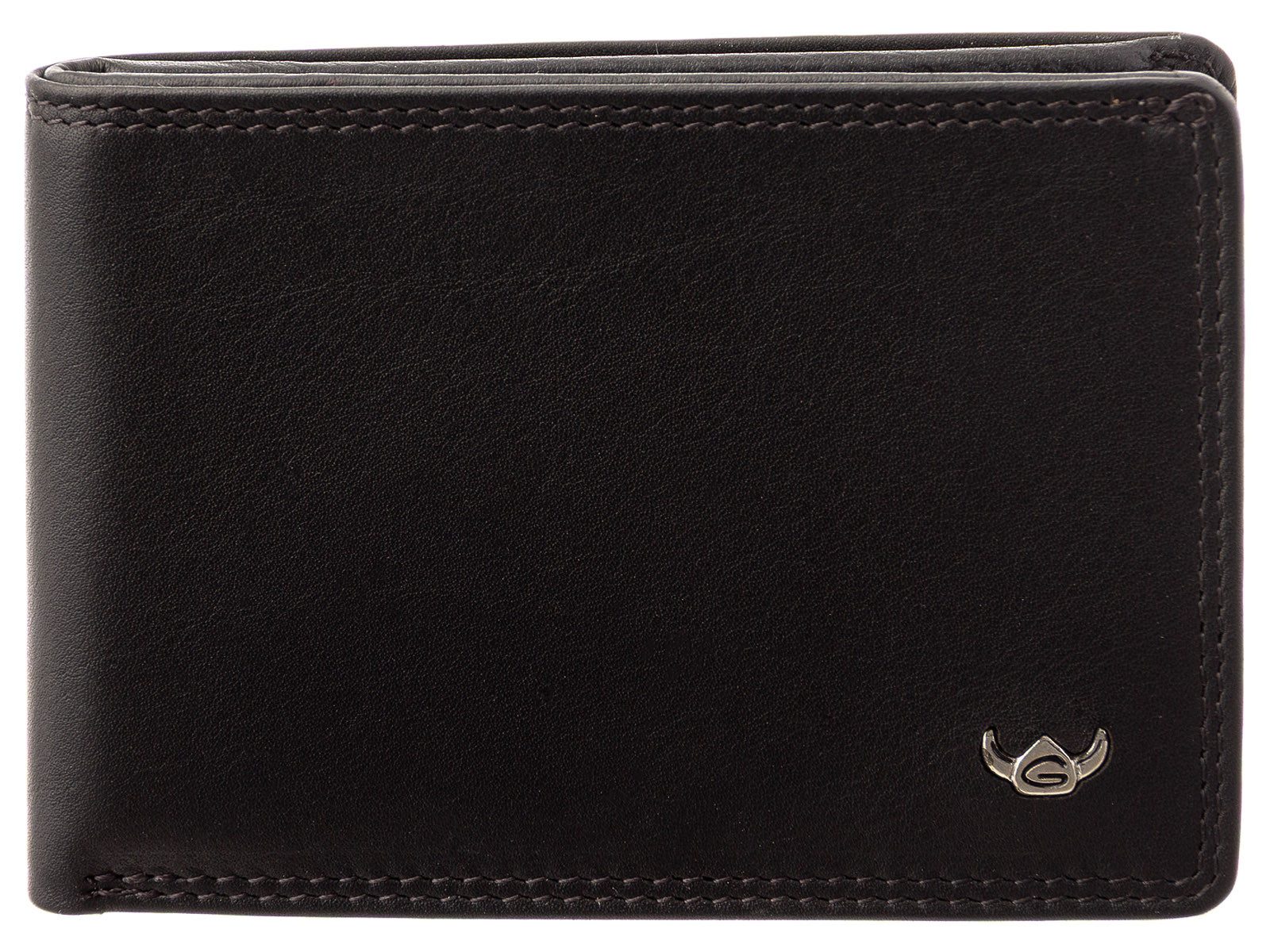 Golden Head Kartenetui Polo RFID Geldbörse 119351 Minischeintasche (Stück, 1-tlg., 1), Doppelsteppnähte