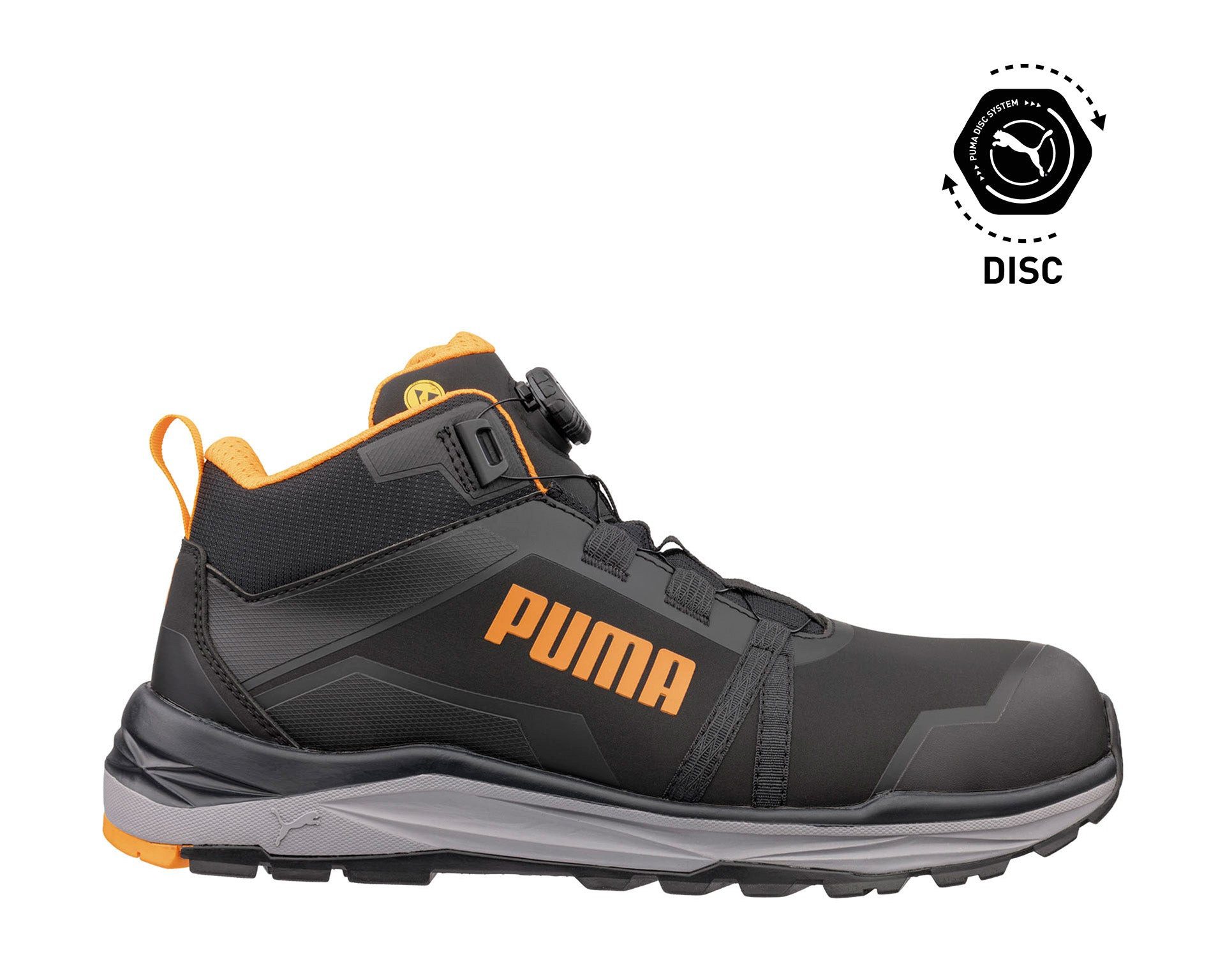 PUMA Safety PUMA SAFETY KANYON MID DISC Sicherheitsschuh S3S ESD Sicherheitsschuh Rutschhemmende Laufsohle