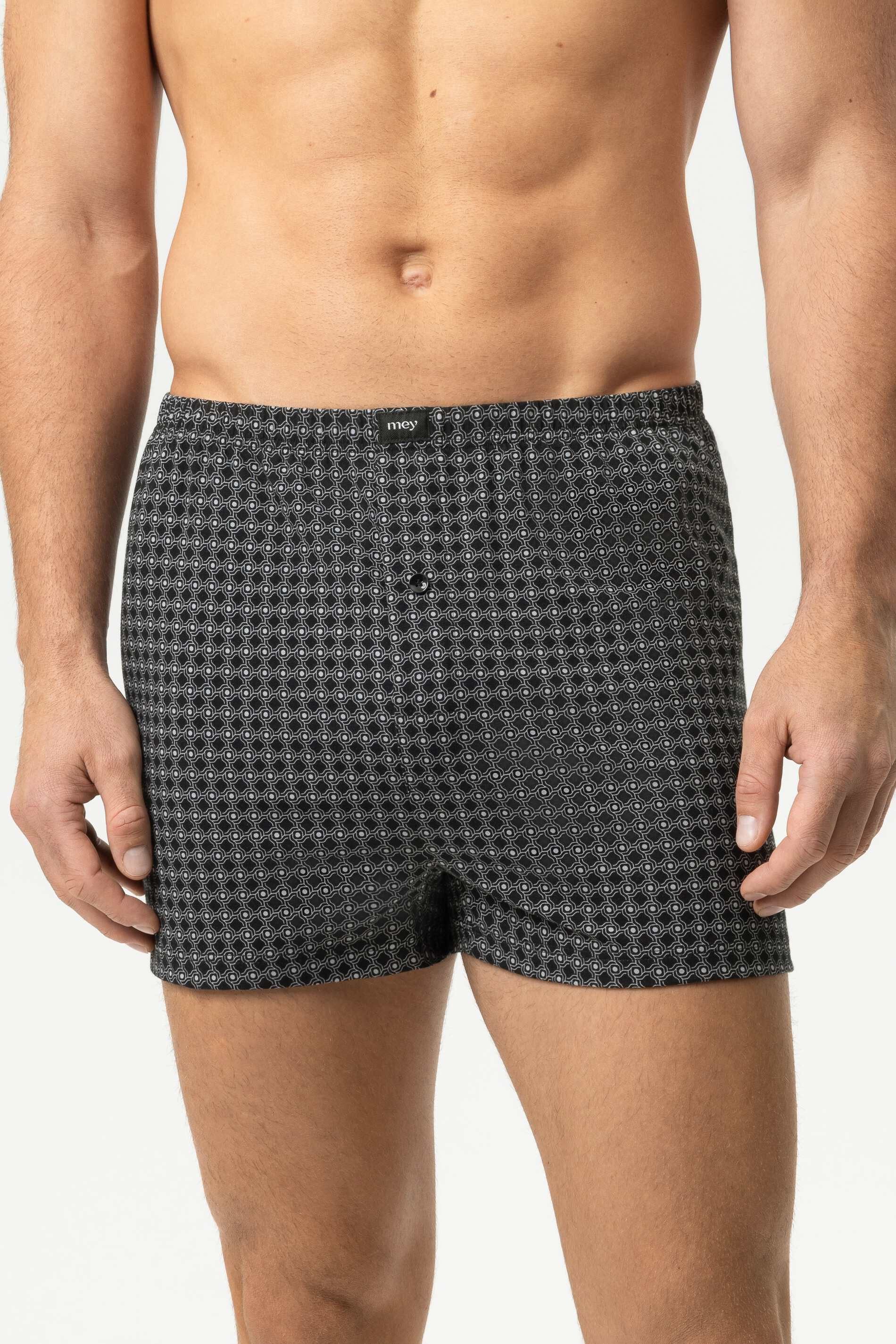 Boxershorts Mey Boxershorts Serie Round Grid mit Print