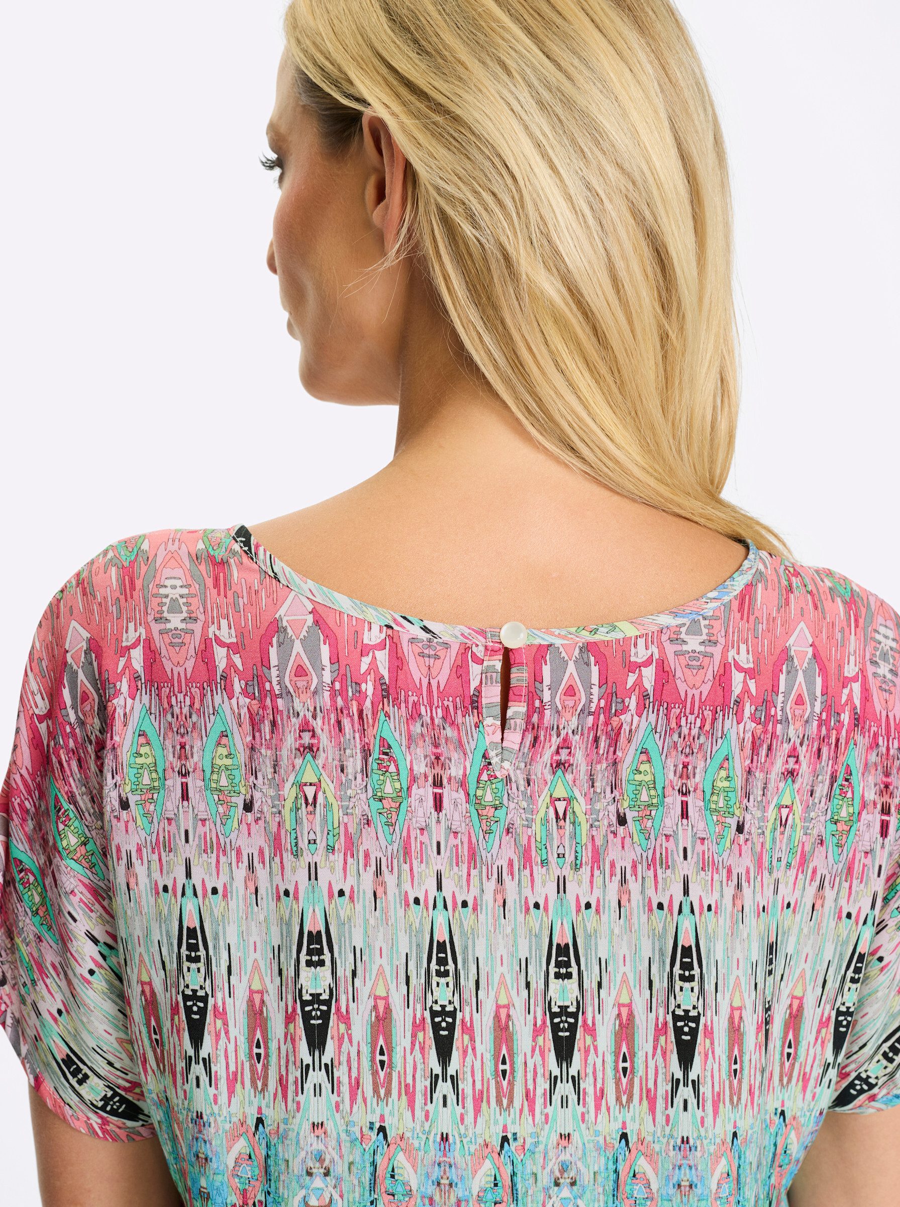 heine Klassische Bluse Druckbluse Kurzarm