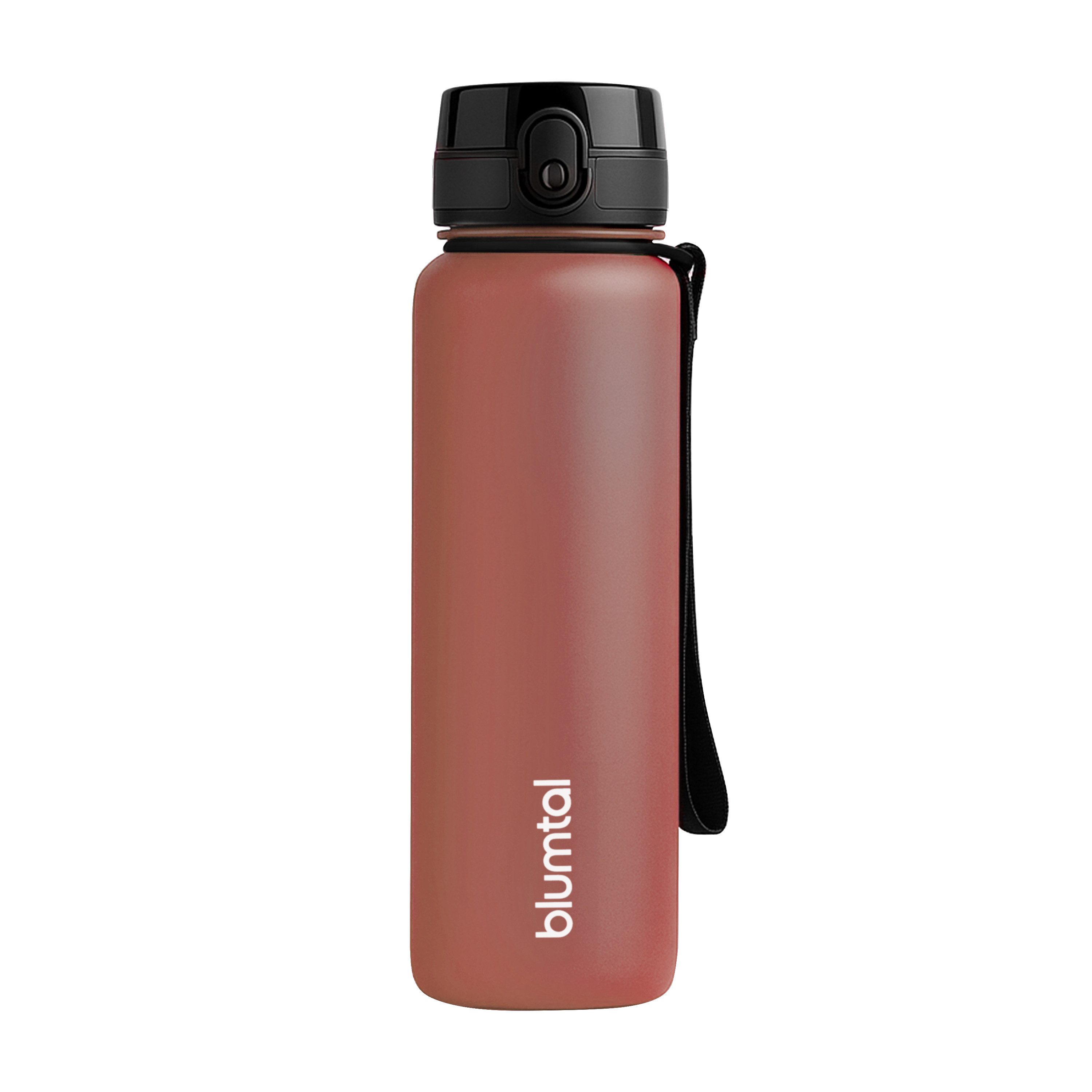 Blumtal Trinkflasche auslaufsichere Trinkflasche Sport + 1-Klick-Verschluss, BPA-freie Wasserflasche mit Sieb - spülmaschinenfest