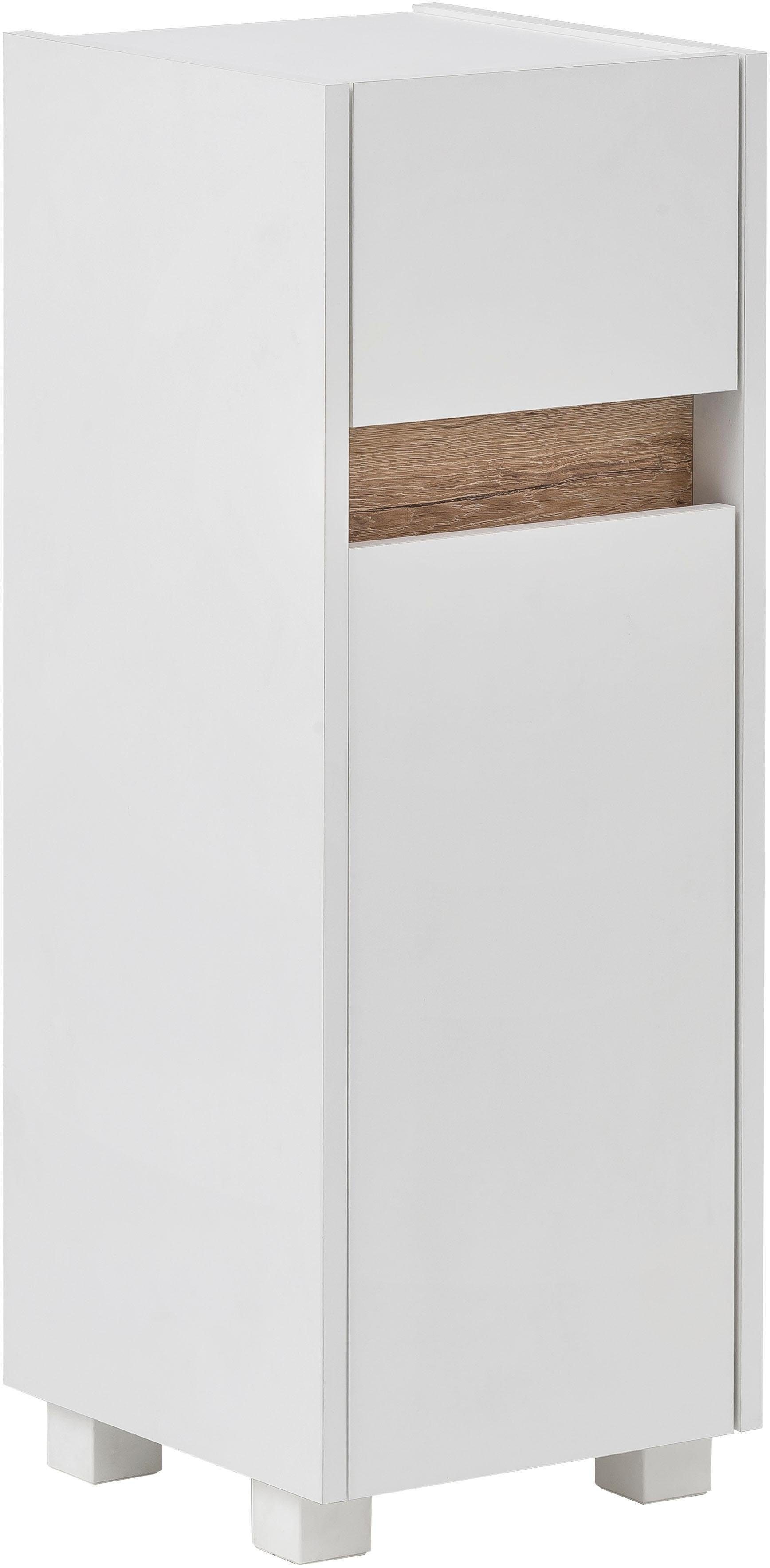 Badezimmerschrank, im Blende Breite 30 Schildmeyer modernen Unterschrank cm, Wildeiche-Look Cosmo