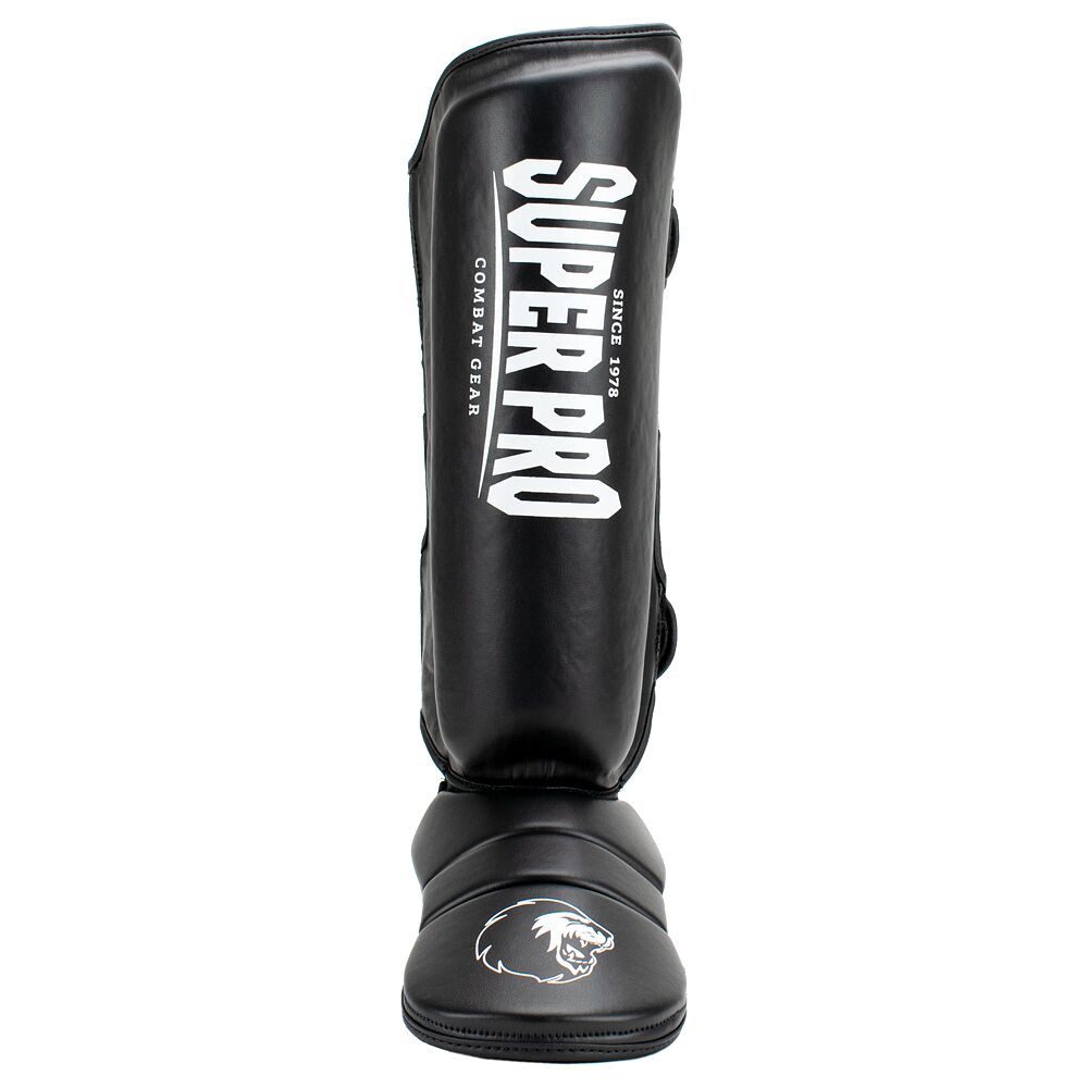 Super Pro Schienbeinschutz Schienbeinschoner Protector, Vorgeformte langlebige Polsterung für bestmöglichen Schutz