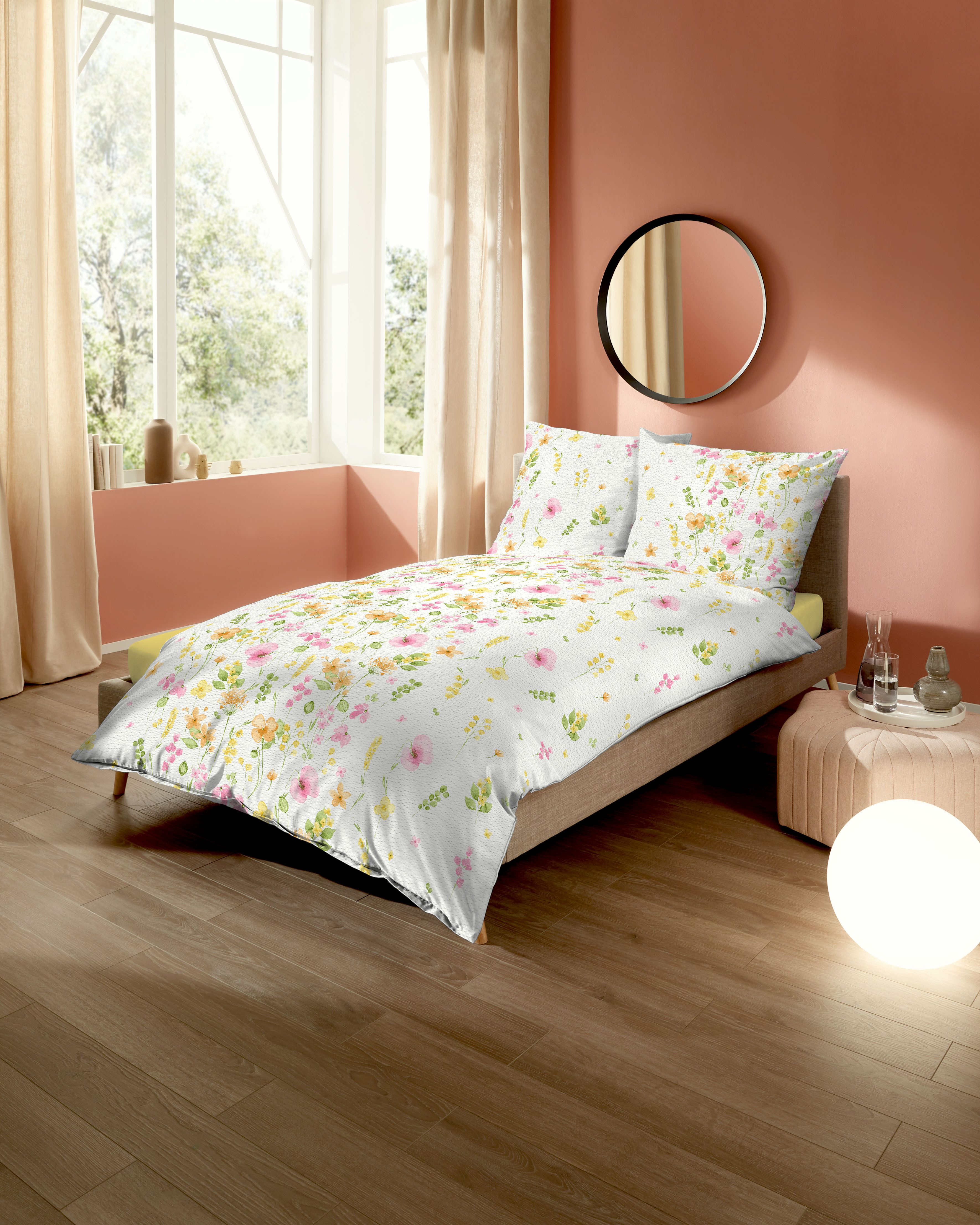 Kaeppel Постельное белье Bijoux, Seersucker, 2 teilig, Mit Blumen