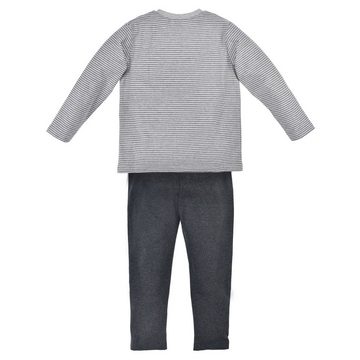 BONDI T-Shirt BONDI Jungen Pyjama 'Traktor' 33171, Grau Melange