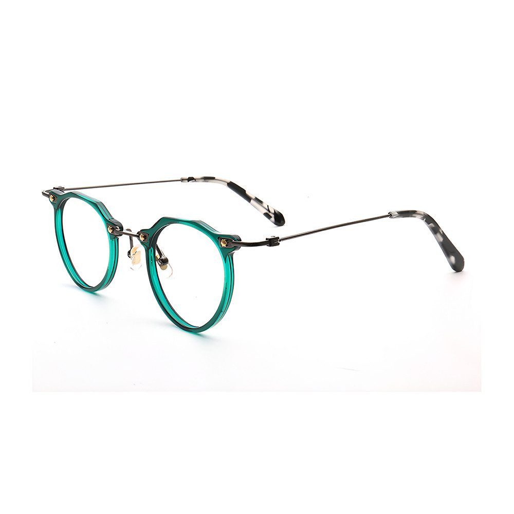PACIEA Brillengestell Damen Herren 50er Retro Nerd Brille Mode