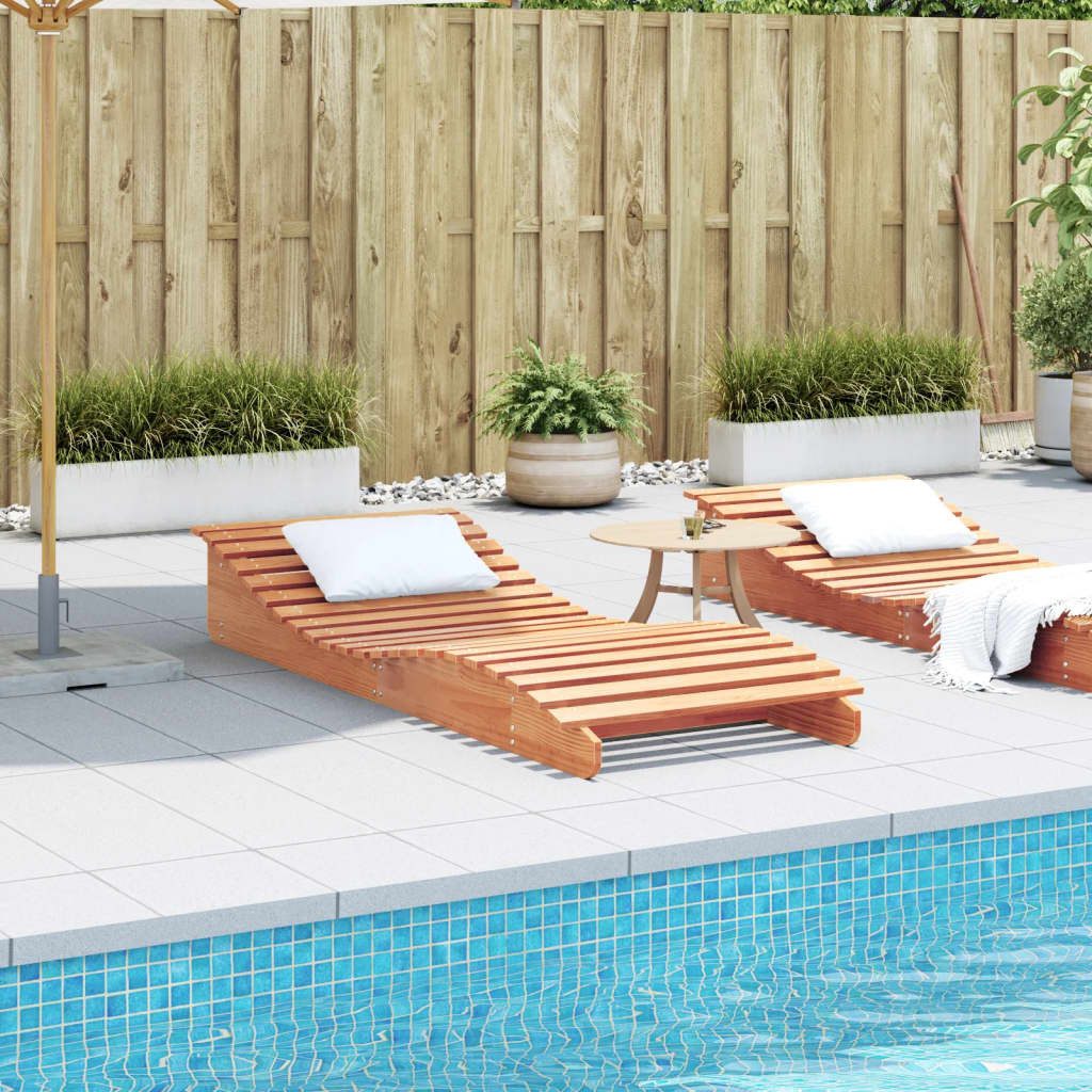 vidaXL Gartenliege Sonnenliege Wachsbraun 205x80x31,5 cm günstig online kaufen