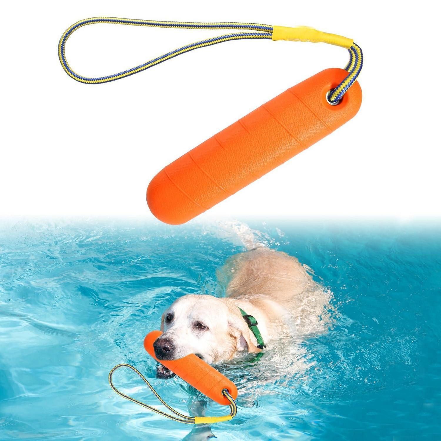 LuxusKollektion Wasserball Hundespielzeug Schwimmspielzeug Orange EVA Nylonseil (1-St)