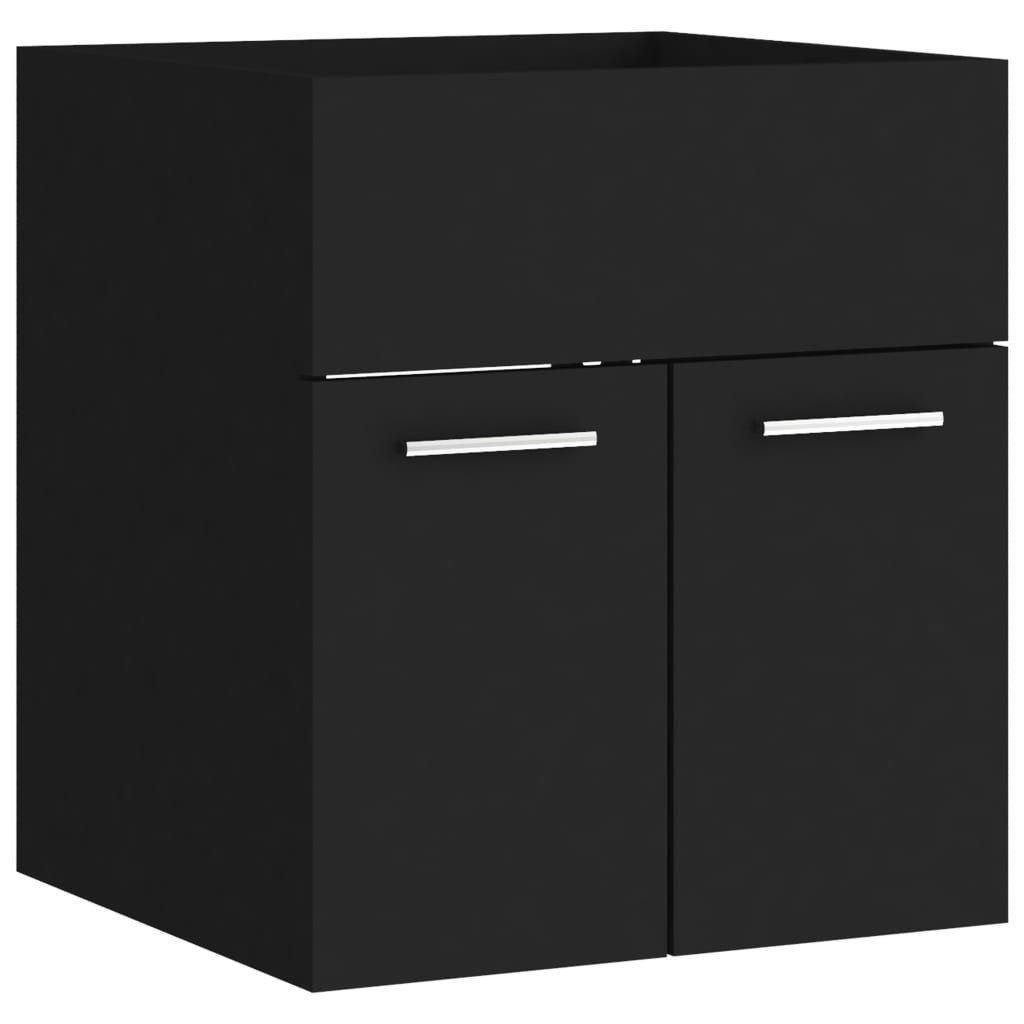 Waschbeckenunterschrank Schwarz 41x38,5x46 Cm Spanplatte günstig online kaufen