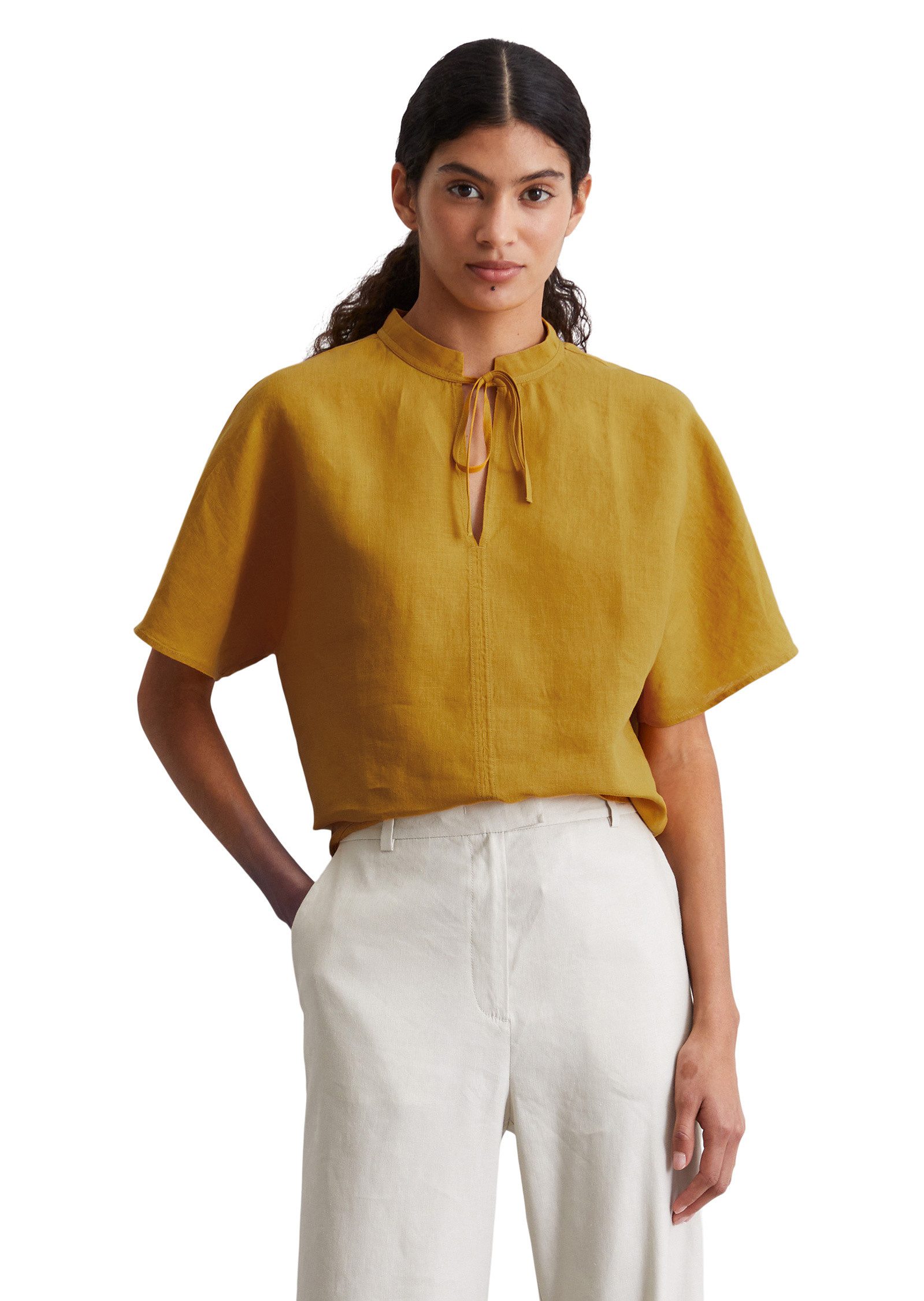 Marc O'Polo Kurzarmbluse aus leichter Qualität günstig online kaufen