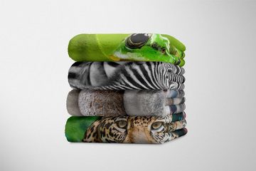 Sinus Art Handtücher Handtuch Strandhandtuch Saunatuch Kuscheldecke mit Tiermotiv Koalabär Koala Aus, Baumwolle-Polyester-Mix (1-St), Handtuch