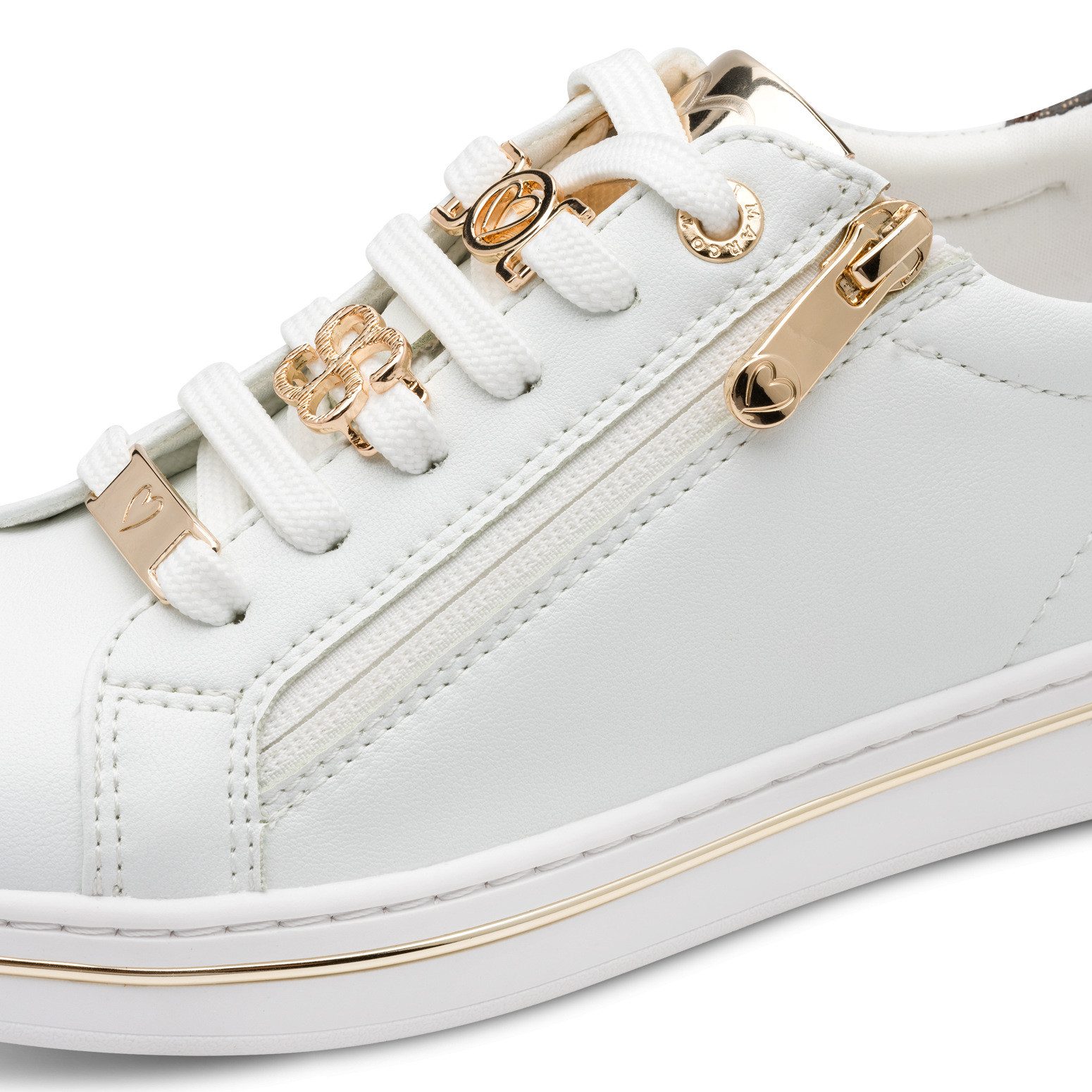 MARCO TOZZI Plateausneaker, Freizeitschuh, Halbschuh, Schnürschuh mit Logoschriftzug
