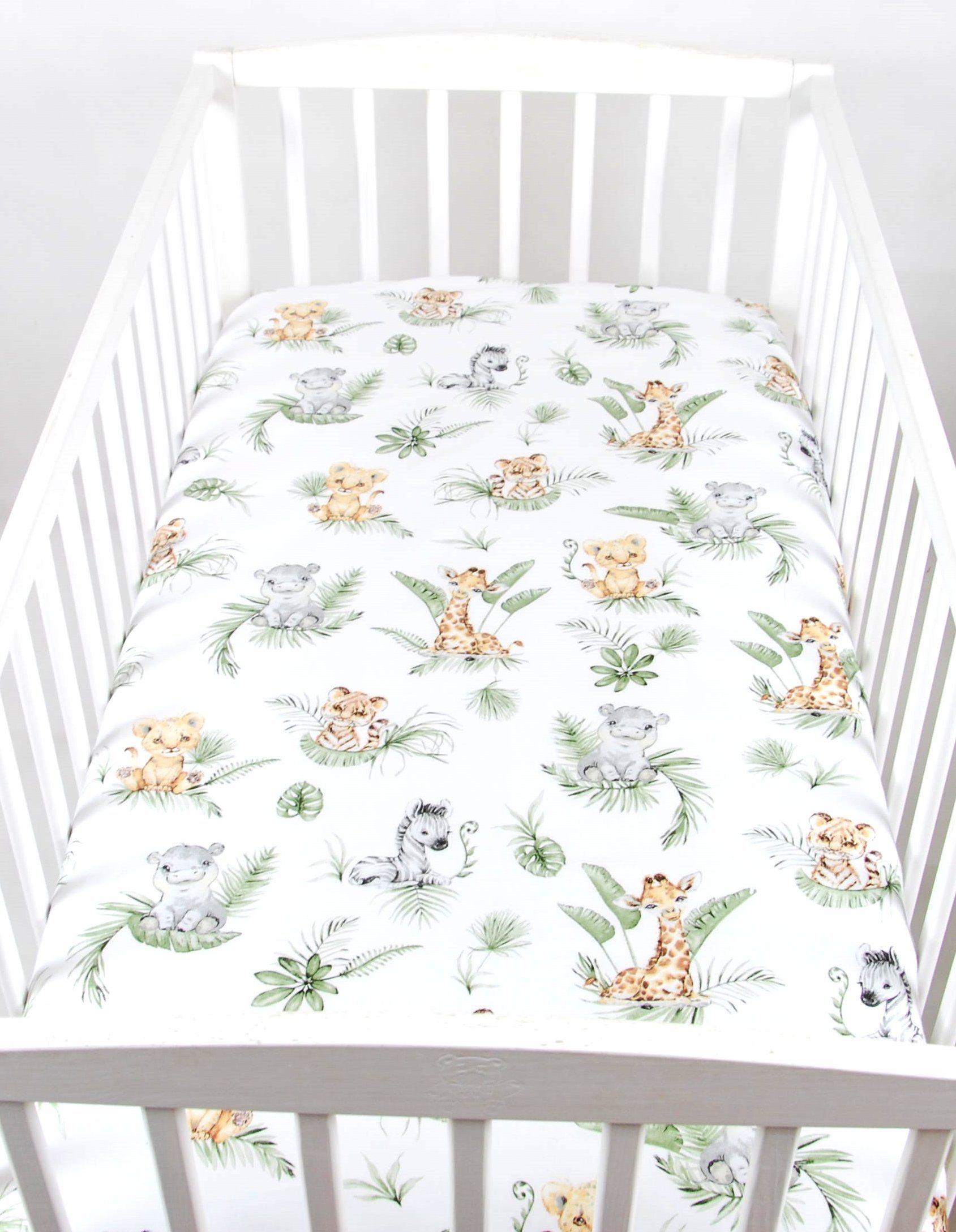 Spannbettlaken SPANNBETTLAKEN 70x140 Spannbetttuch Baumwolle Kinder Baby Babybett, BabyLux, 124. Africa_Tiere