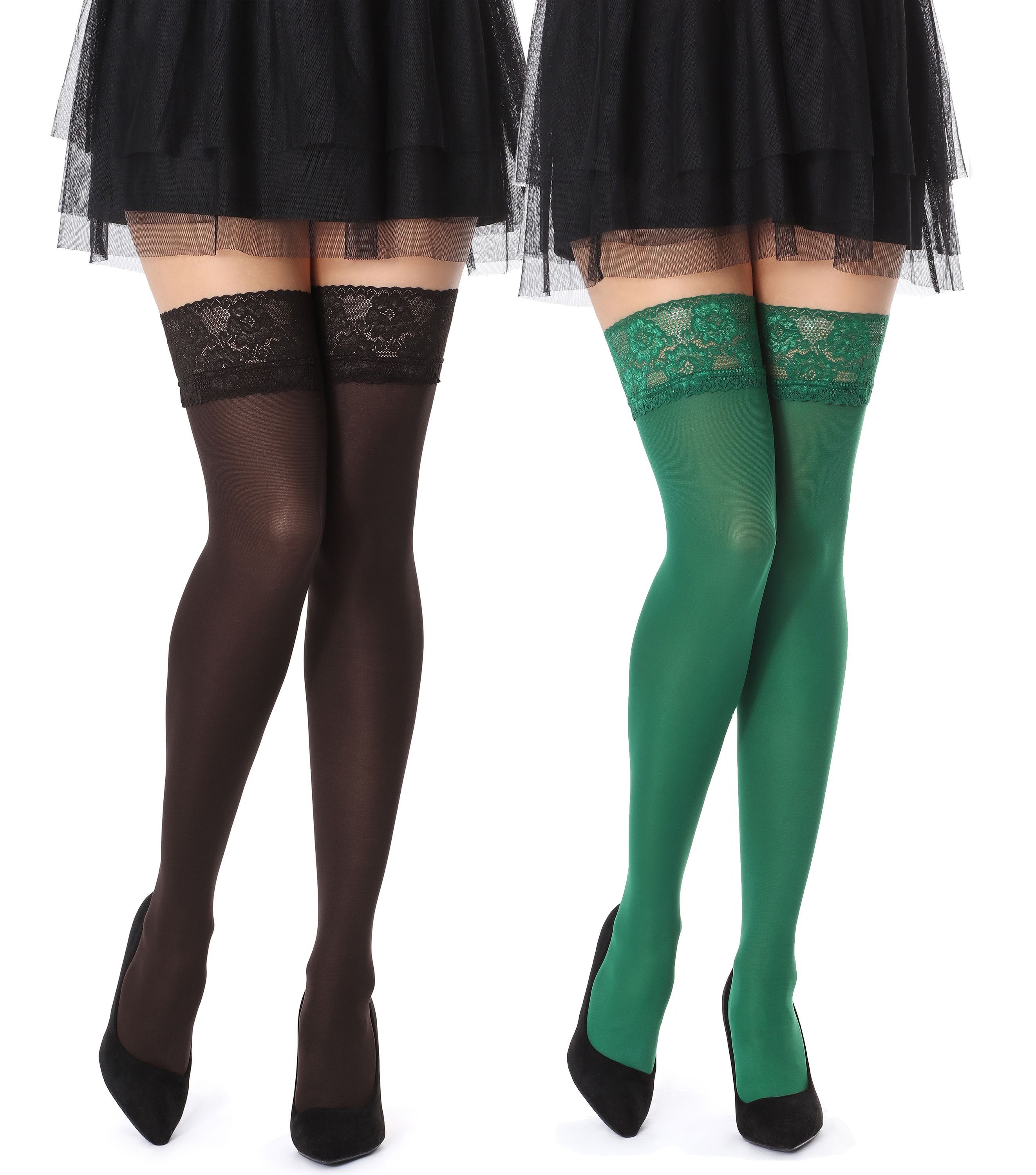 TiaoBug Damen Netzstrümpfe Halterlos – Mit Rotem Kreuz, Für Nurse-Kostüm, Cosplay Und Nachtwäsche