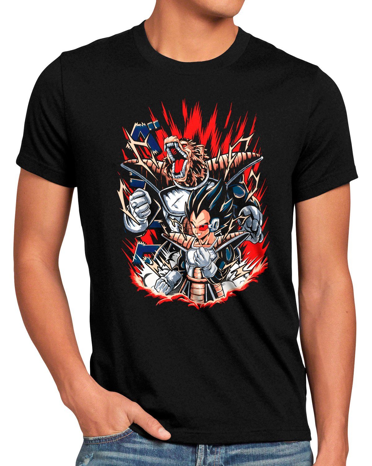 style3 Print-Shirt Herren T-Shirt Vegeta Beast super dragonball z gt songoku breakers the kakarot