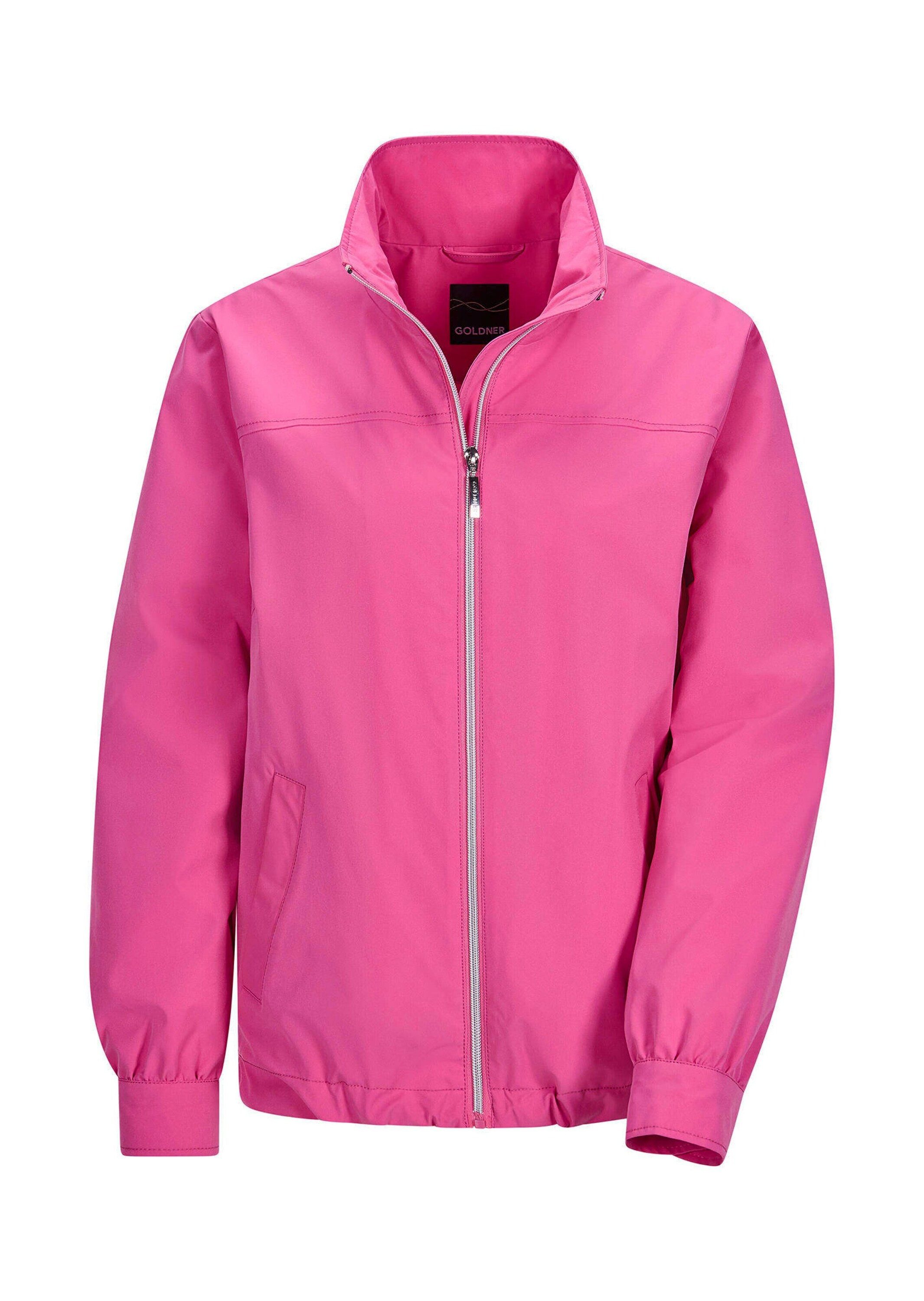 GOLDNER Allwetterjacke Moderne Freizeitjacke mit Reißverschluss Stehkragenjacke mit Gummibund, Reißverschluss, Taschen und Langarm