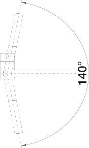 Blanco Küchenarmatur LINUS-S Vario Hochdruck, mit herausziehbarer Zweistrahlbrause