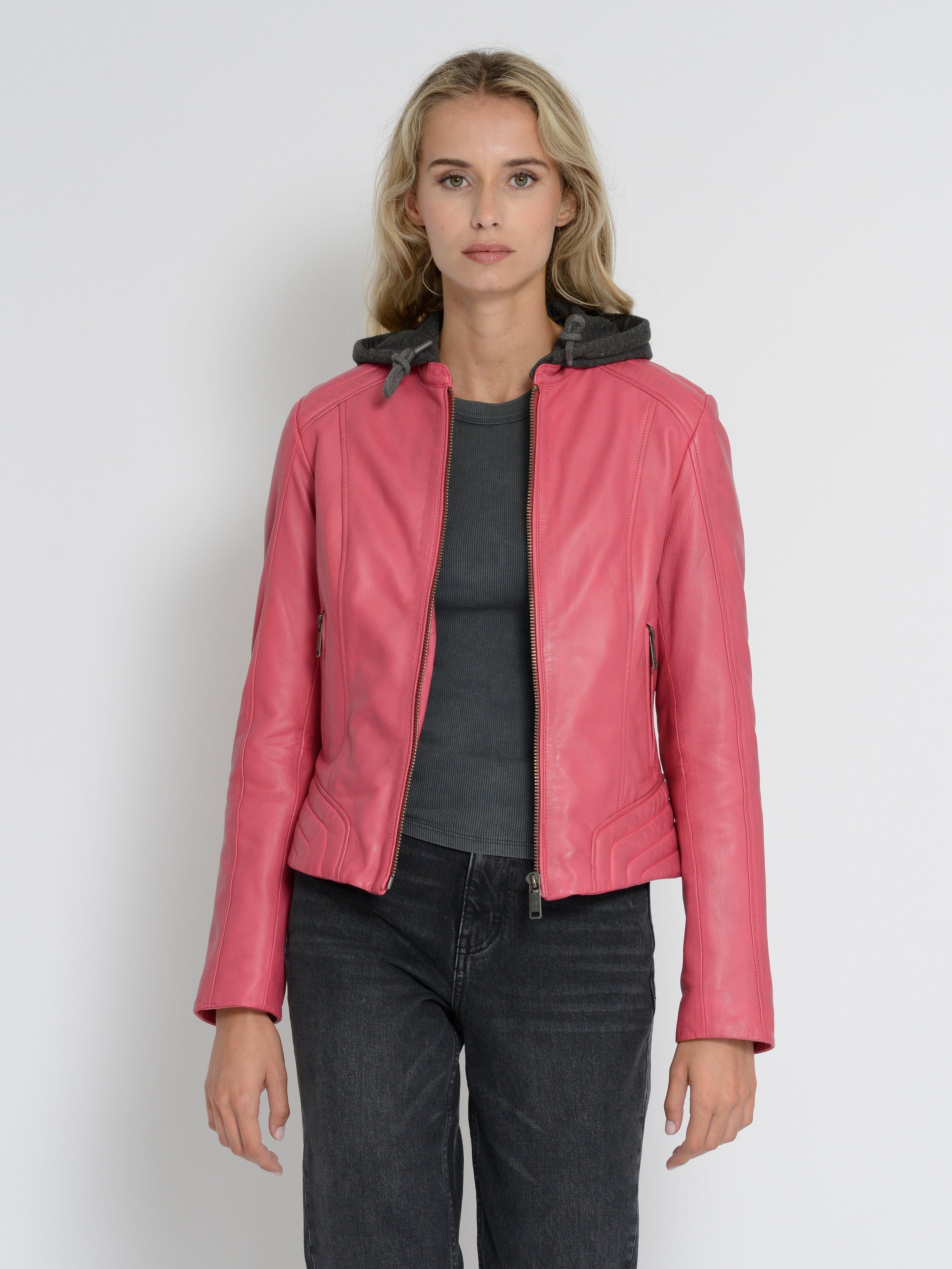 MUSTANG Lederjacke 31022244 rouge red | Übergangsjacken