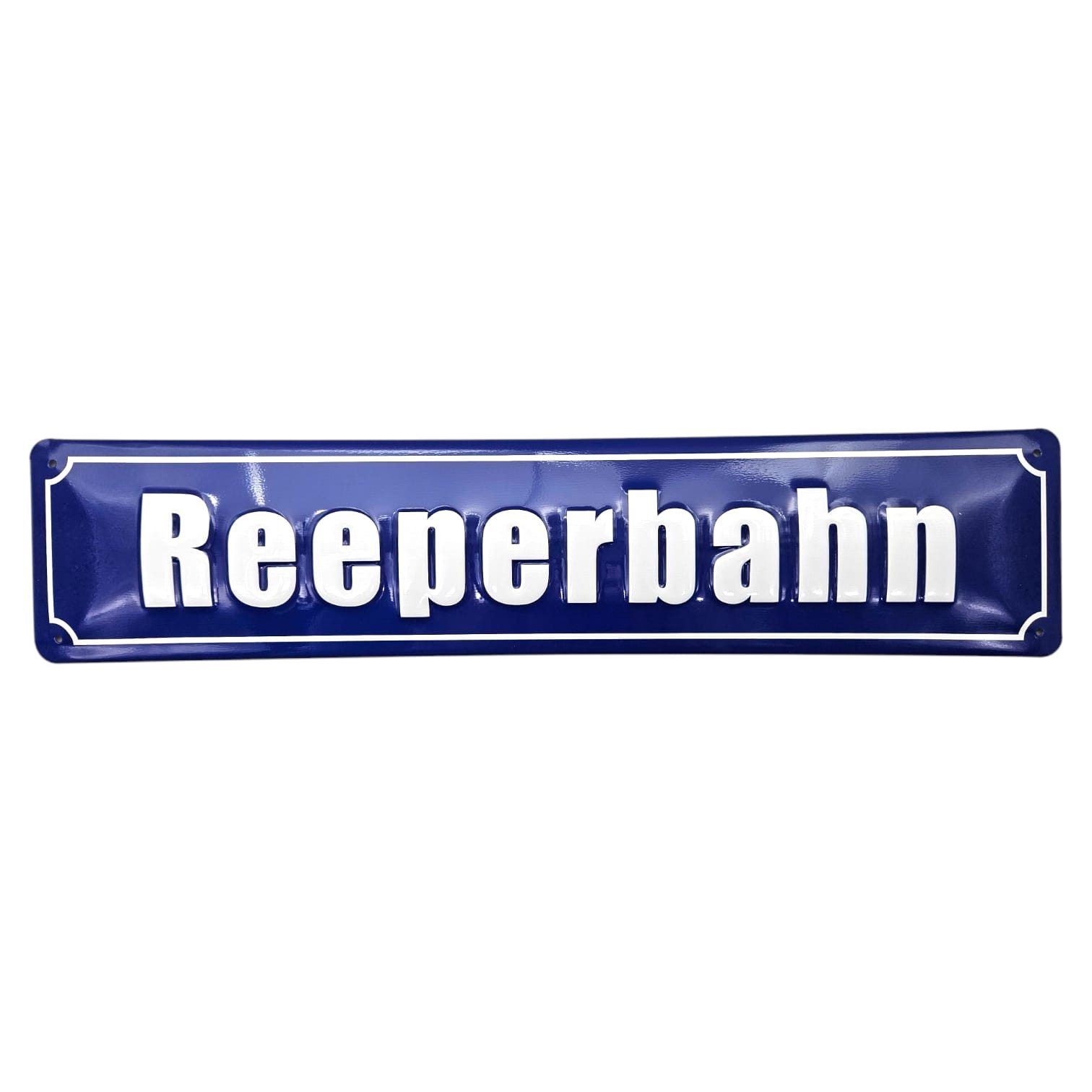 what the shop Metallbild Blechschild Reeperbahn Hamburg, Straßenschild, Deko-Straßenschild aus Blech 46x10 cm