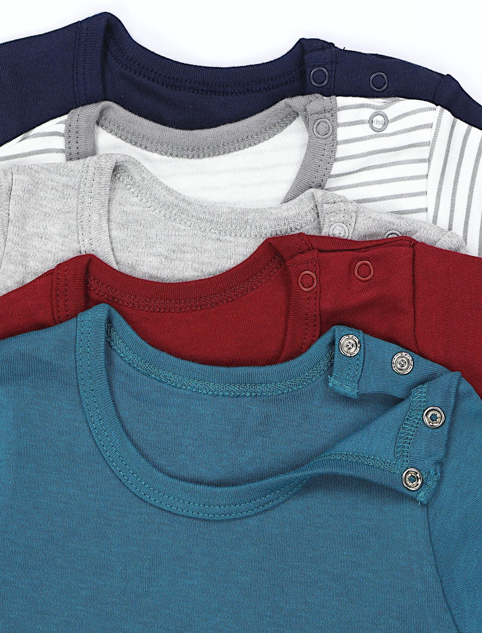 TupTam Langarmshirt TupTam Baby Jungen Langarmshirt 5er Set – Bild 4 von 5