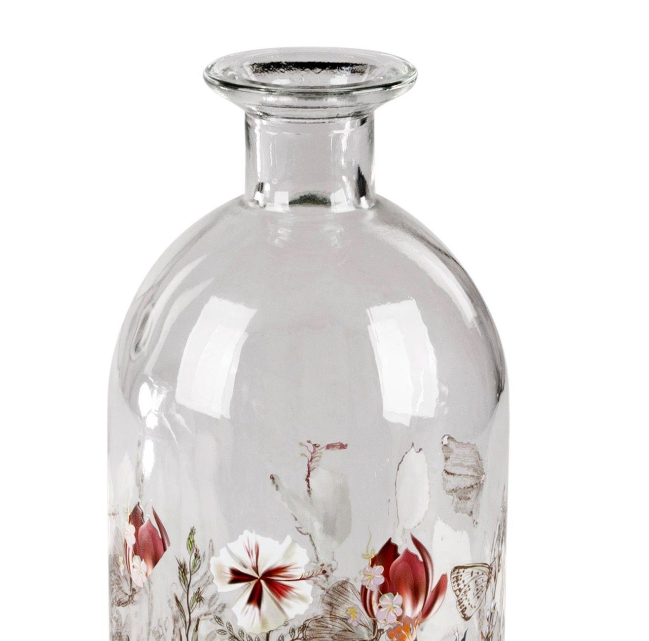 Glasvase dekojohnson Deko-Vase-Flasche Blumenvase Dekovase (Keines) 26cm
