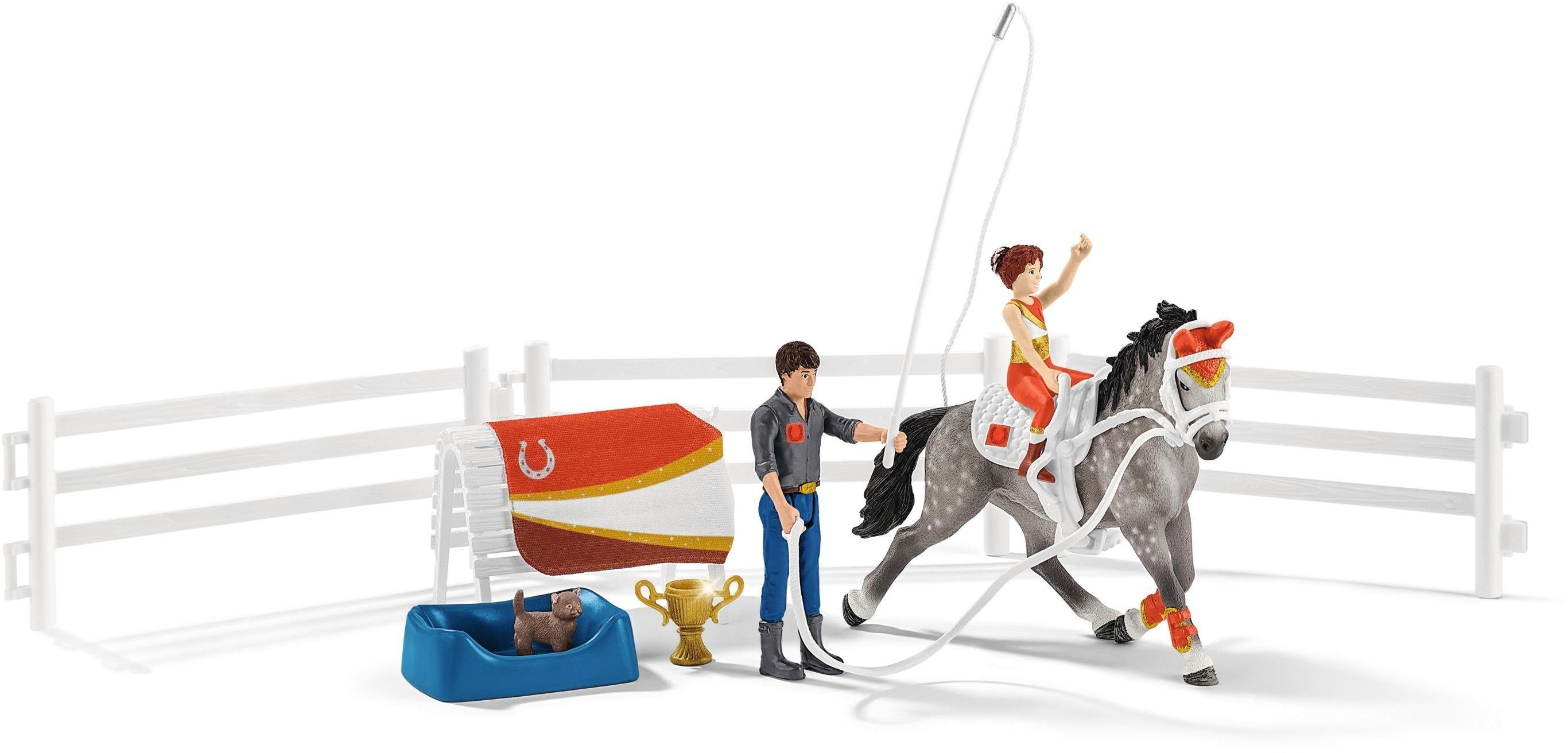 Schleich® Spielfigur HORSE CLUB, Mias Voltigier-Reitset (42443), (Set)