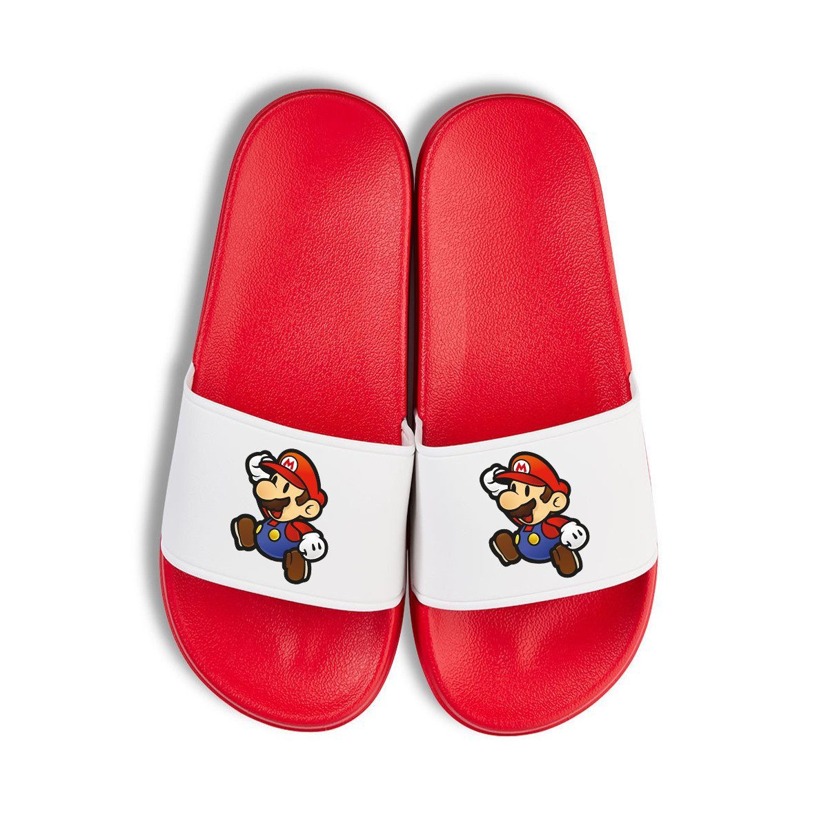 Youth Designz Mario Unisex Badelatschen Flip Flops Badeschuh mit lustigen Aufdruck für Damen und Herren