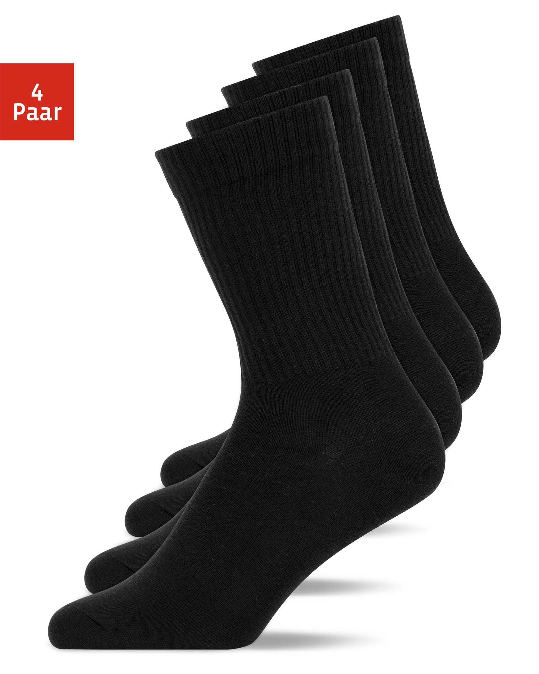 SNOCKS Tennissocken Hohe Sportsocken für Damen & Herren (2-Paar) aus Bio-Baumwolle, stylish für jedes Outfit