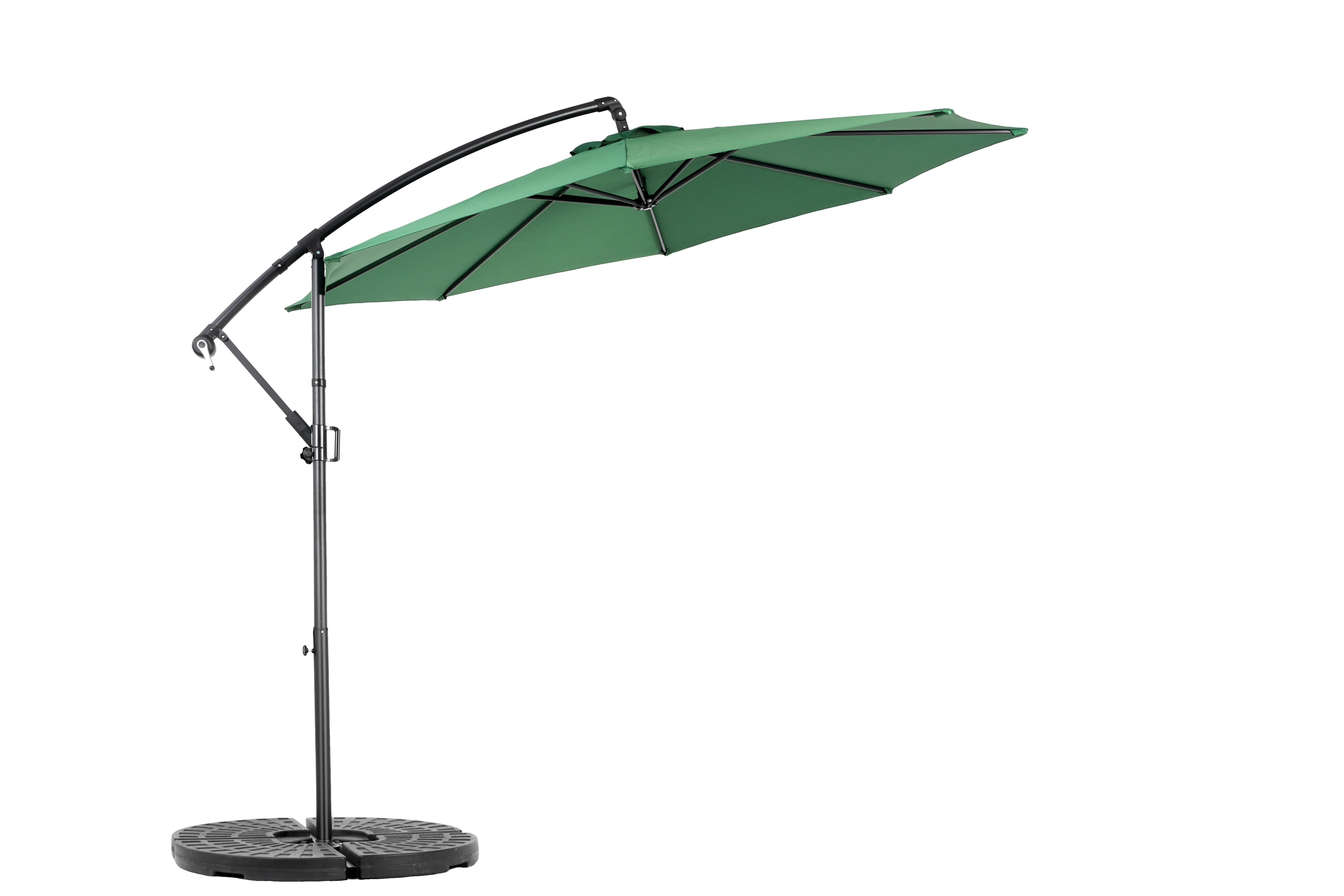 Sonnenschirm Gartenschirm Ampelschirm Balkonschirm mit Kurbel, 453× 267 cm(L × B)