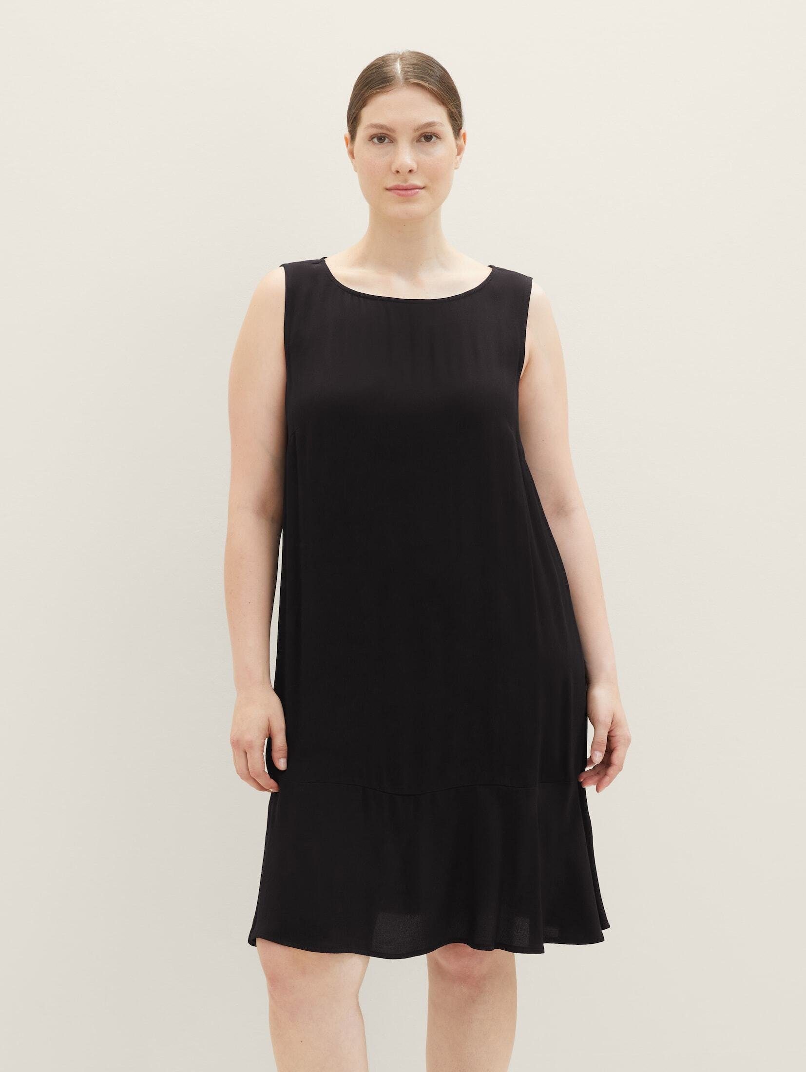 TOM TAILOR PLUS Sommerkleid Plus - Kleid mit Volants