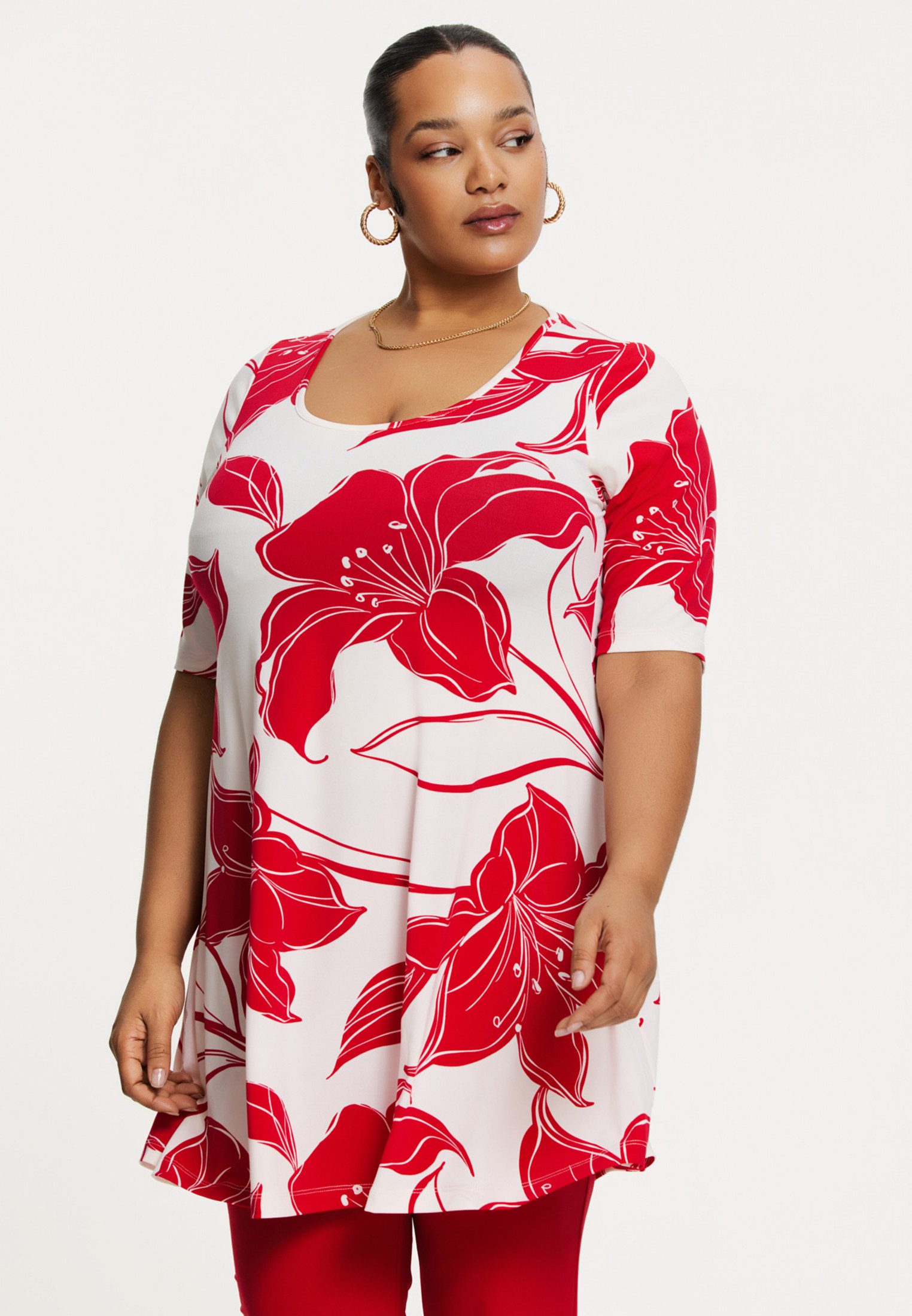 Tunika Damen Tunika mit Druck