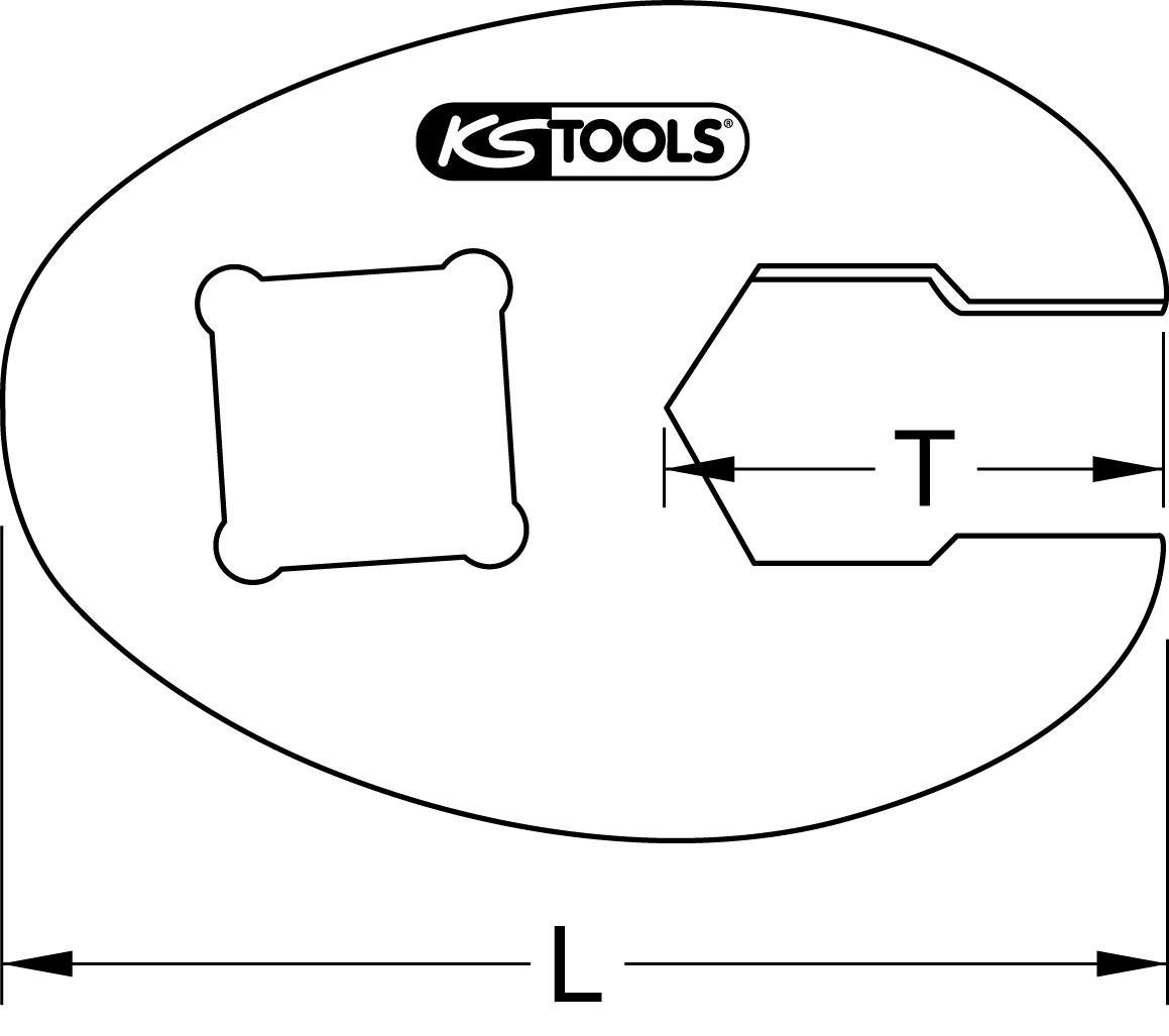 Thumbnail - KS Tools Maulschlüssel 3/8" Sechskant-Einsteck-Maulschlüssel, 17mm