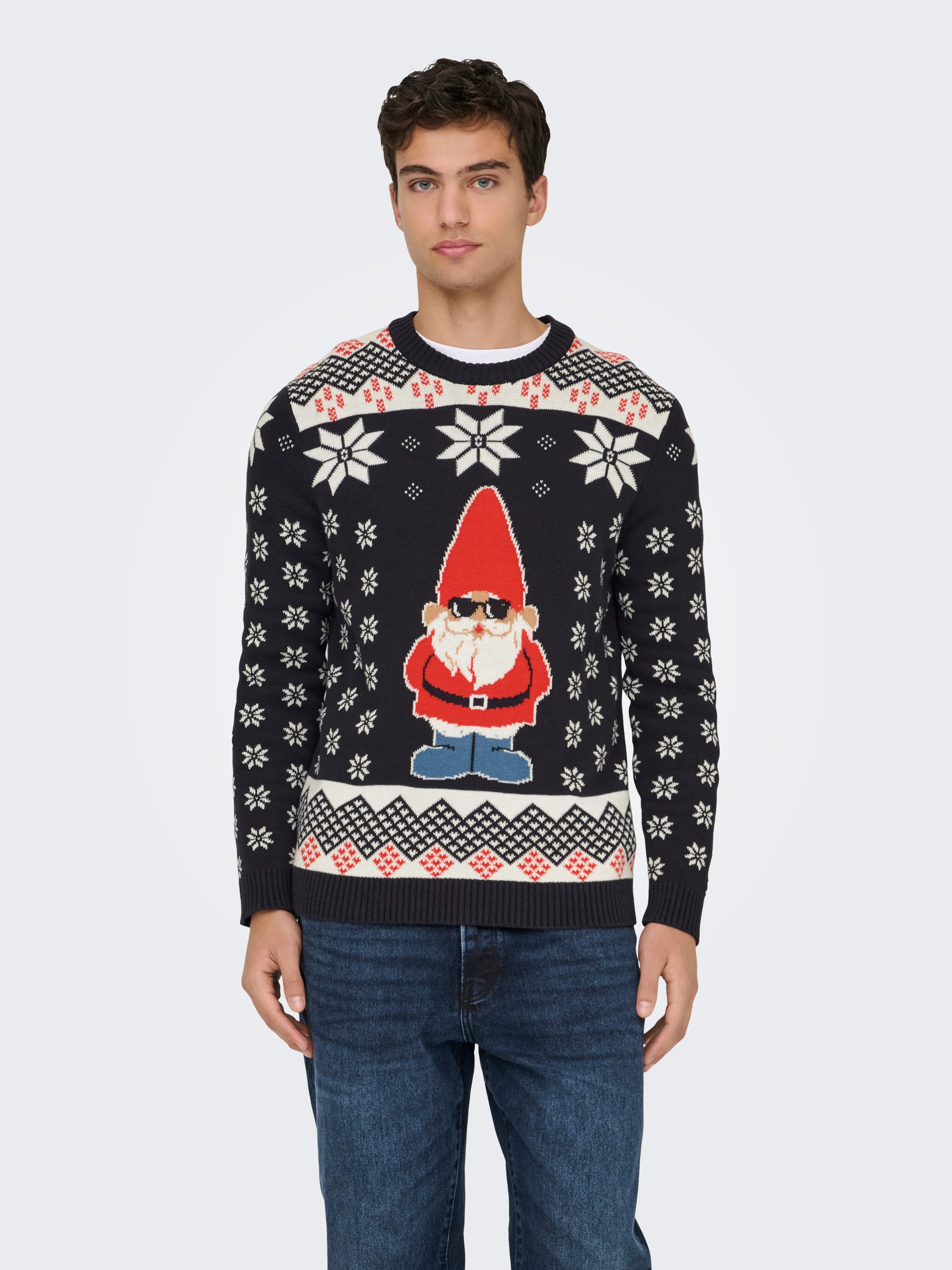 ONLY & SONS Rundhalspullover ONSX-MAX REG CREW KNIT günstig online kaufen