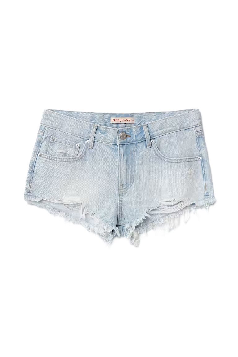 Gina Tricot Shorts Glow low denim shorts - Low Waist Jeansshorts - Damen Shorts