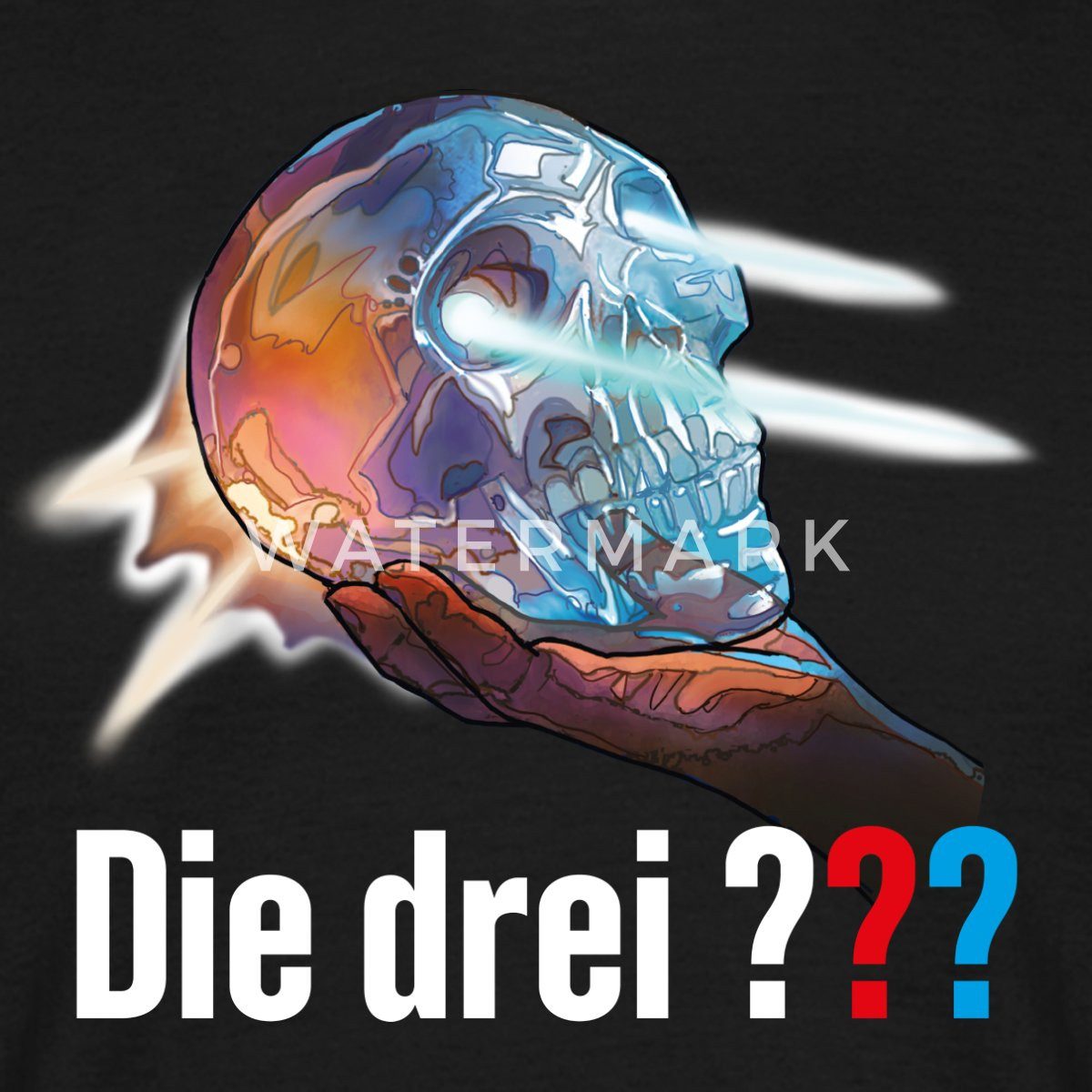 Spreadshirt T-Shirt Die Drei Fragezeichen Der Kristallschädel Männer T-Shirt (1-tlg)