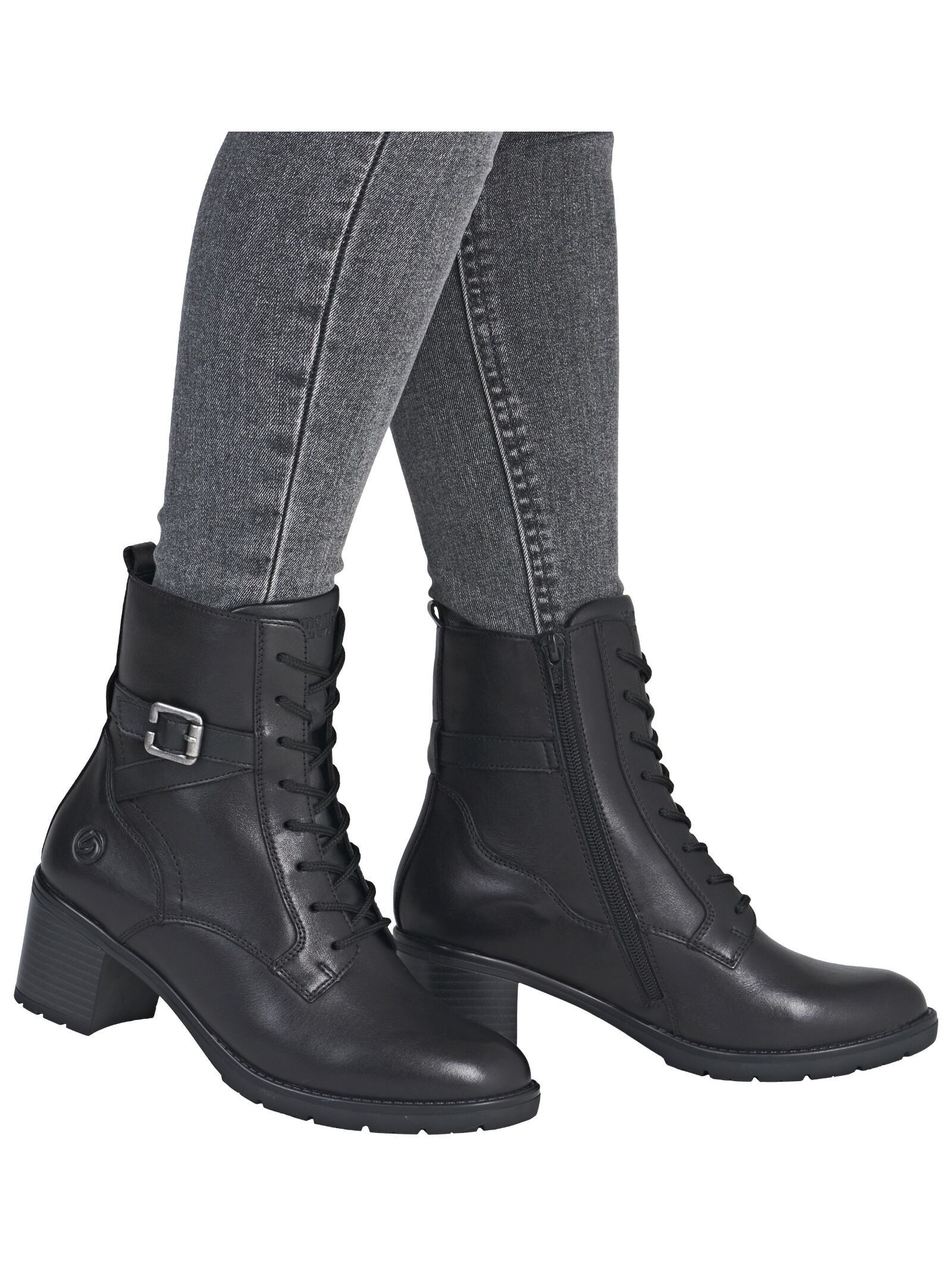 Remonte Remonte Stiefelette Leder/Synthetik Schnürstiefelette