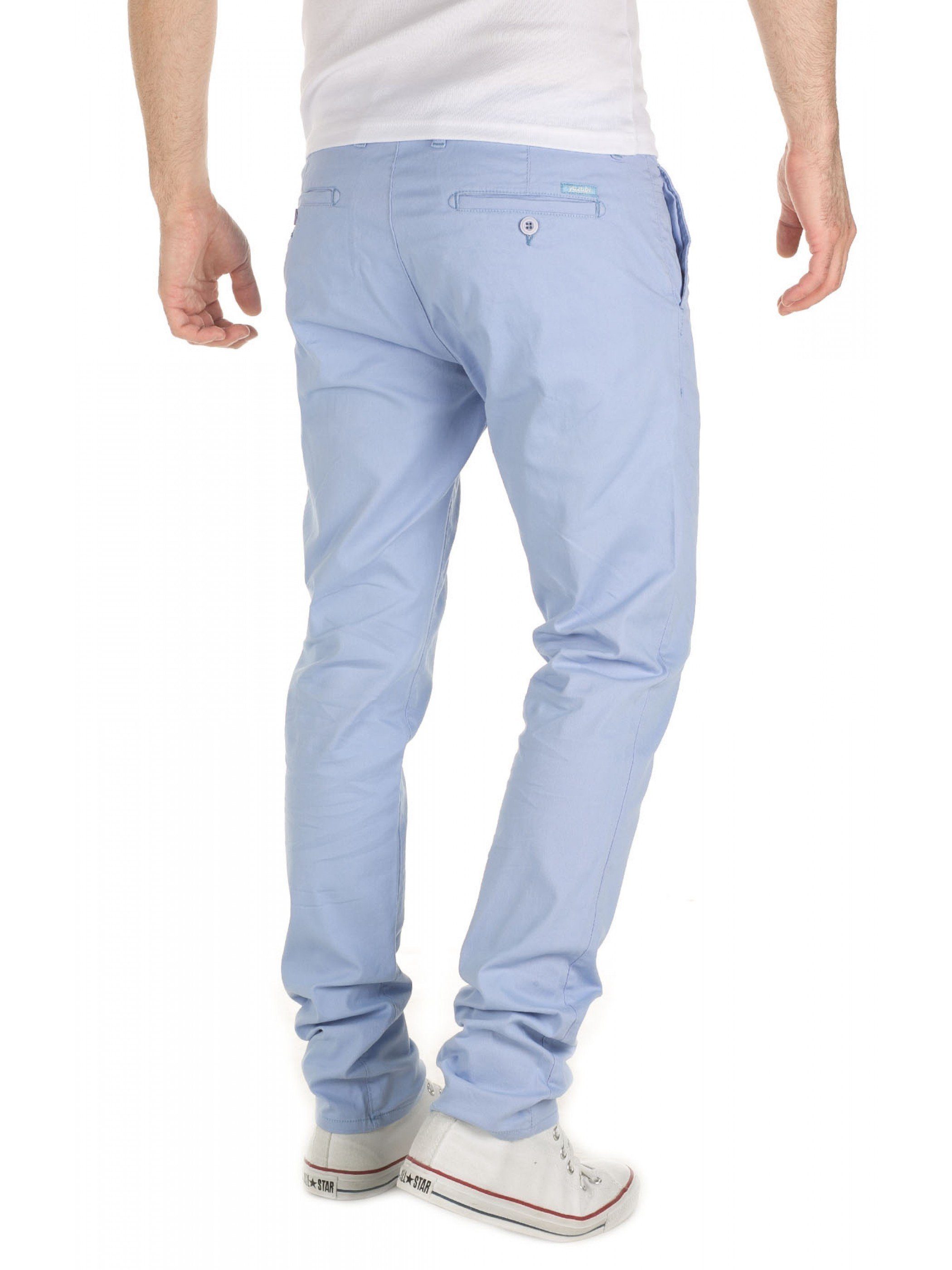 Yazubi Chinos Chino Pants Luke Blue heron (1-tlg) (163921)