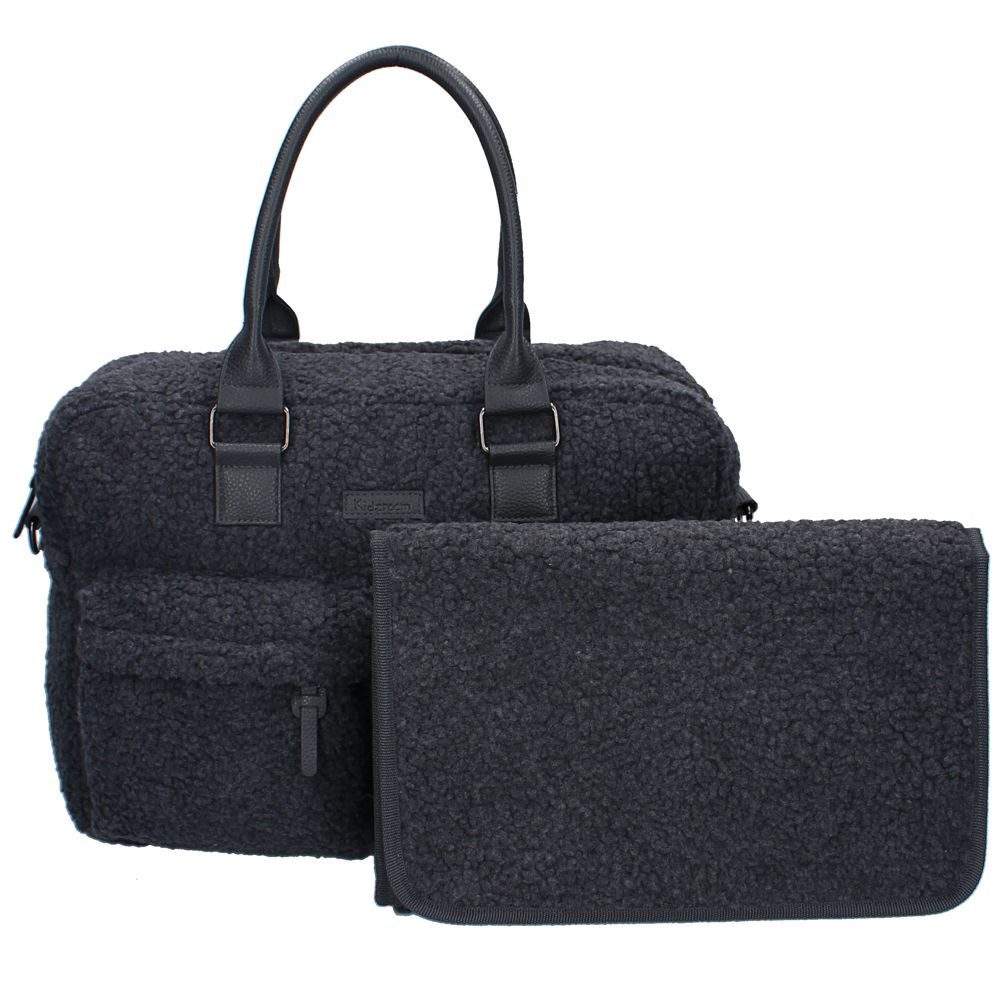 Vadobag Wickeltasche Große Graue Baby Teddy Wickeltasche mit Wickelunterlage Kidzroom – Bild 3 von 5