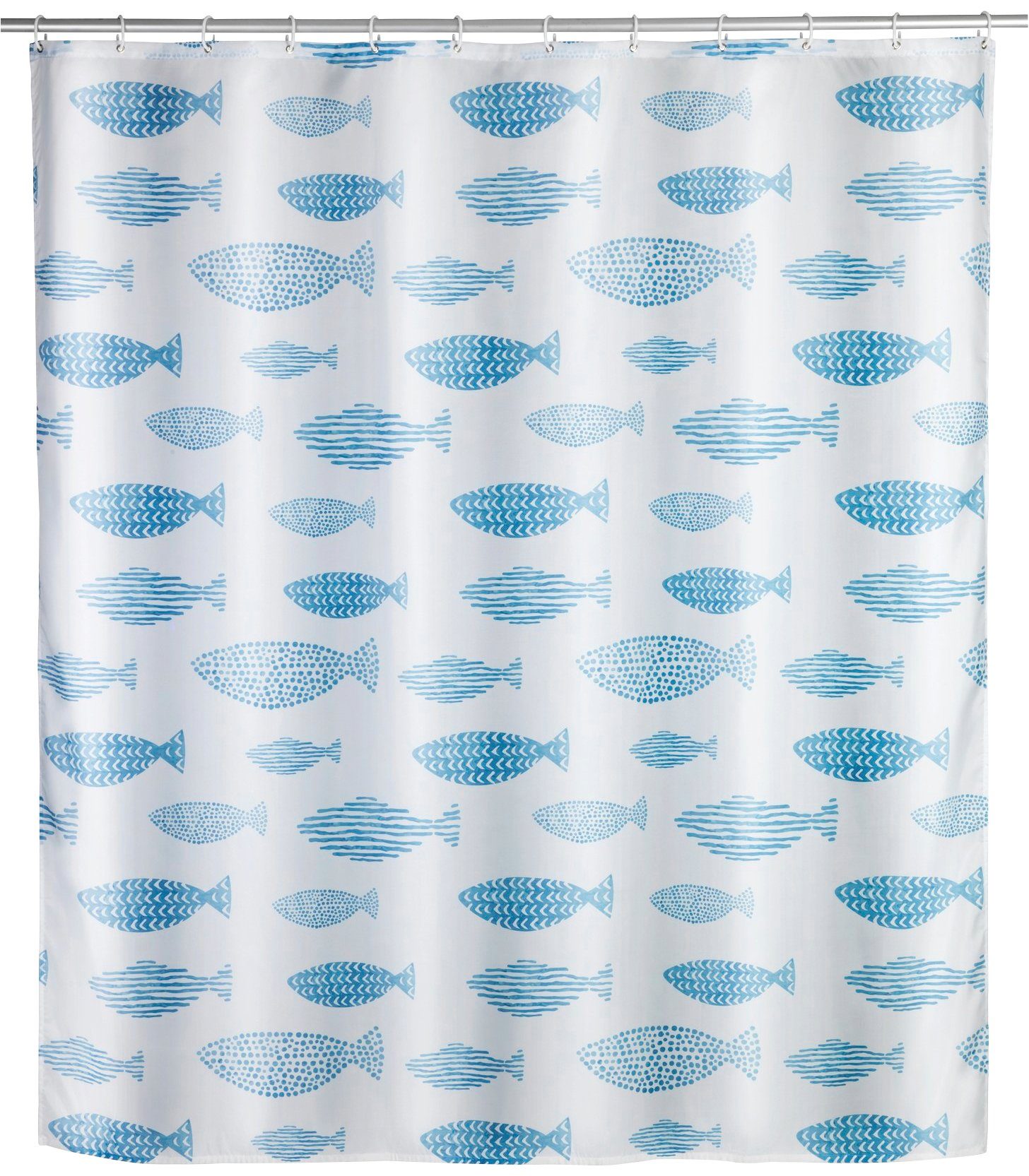 WENKO Duschvorhang »Aquamarin« Breite 180 cm, Höhe 200 cm, Textil (Polyester)-Otto