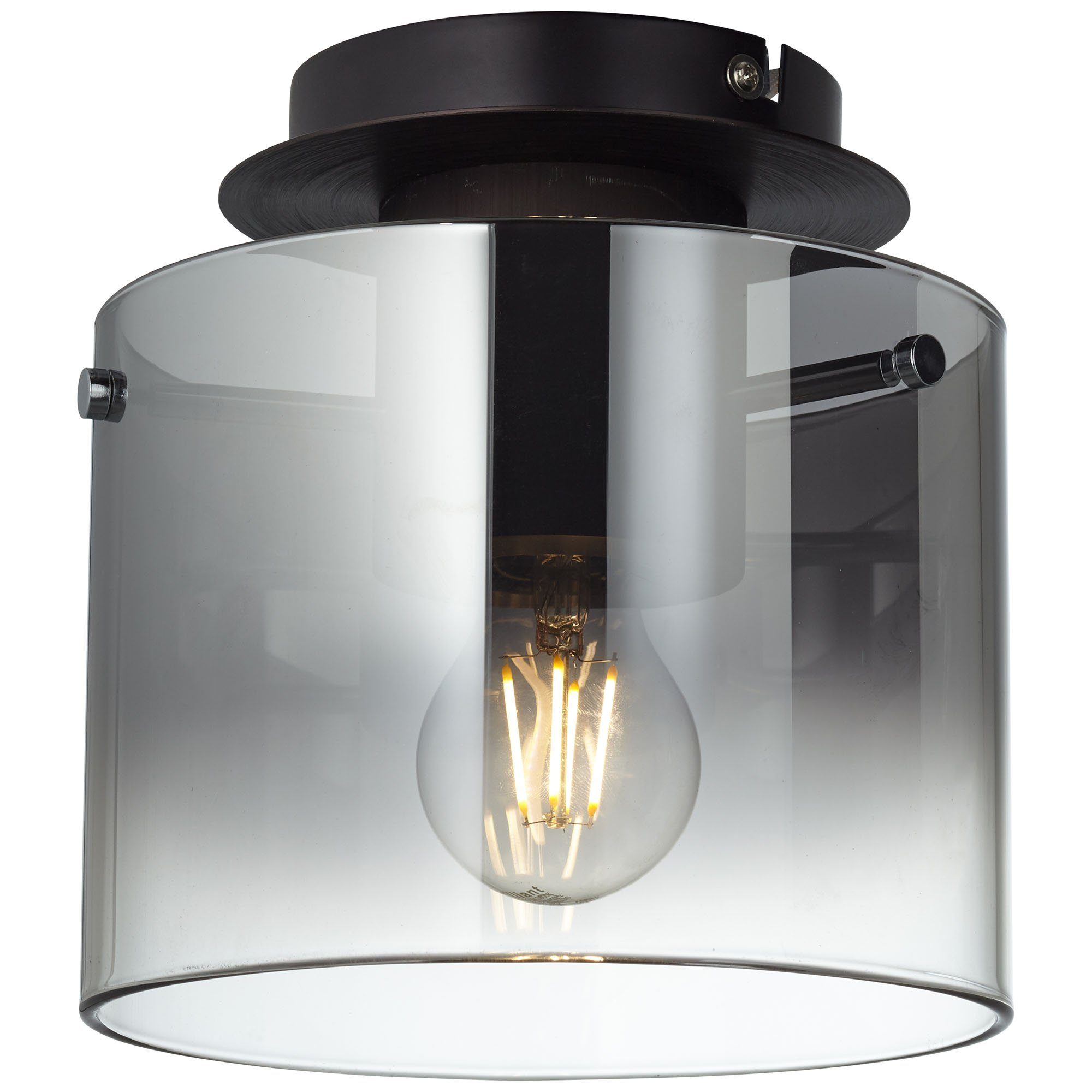 Brilliant Deckenleuchte Beth, ohne Leuchtmittel, Deckenlampe 20cm Kaffee/ra günstig online kaufen