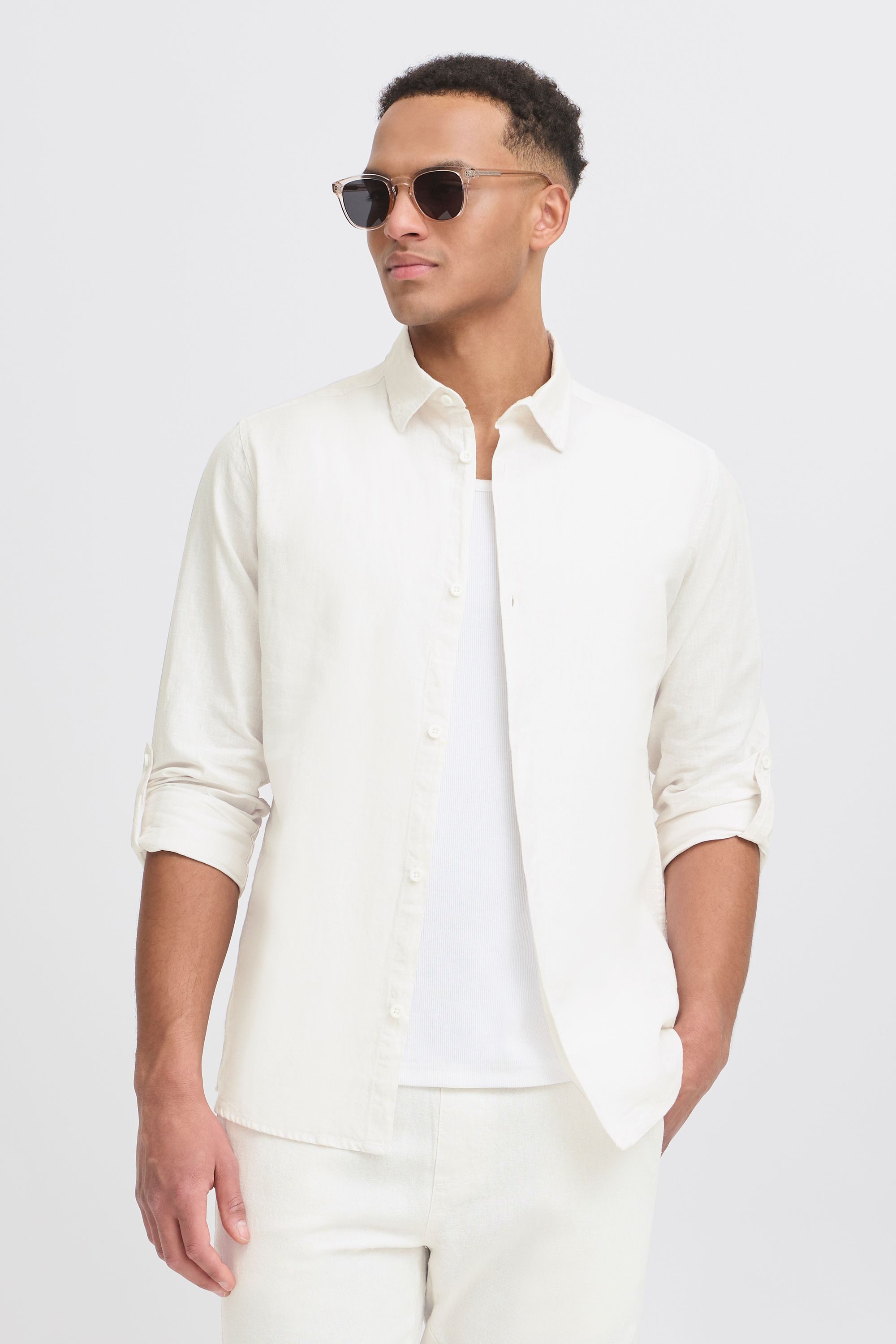 Indicode Leinenhemd IDMonko Sommerliches Leinenhemd günstig online kaufen