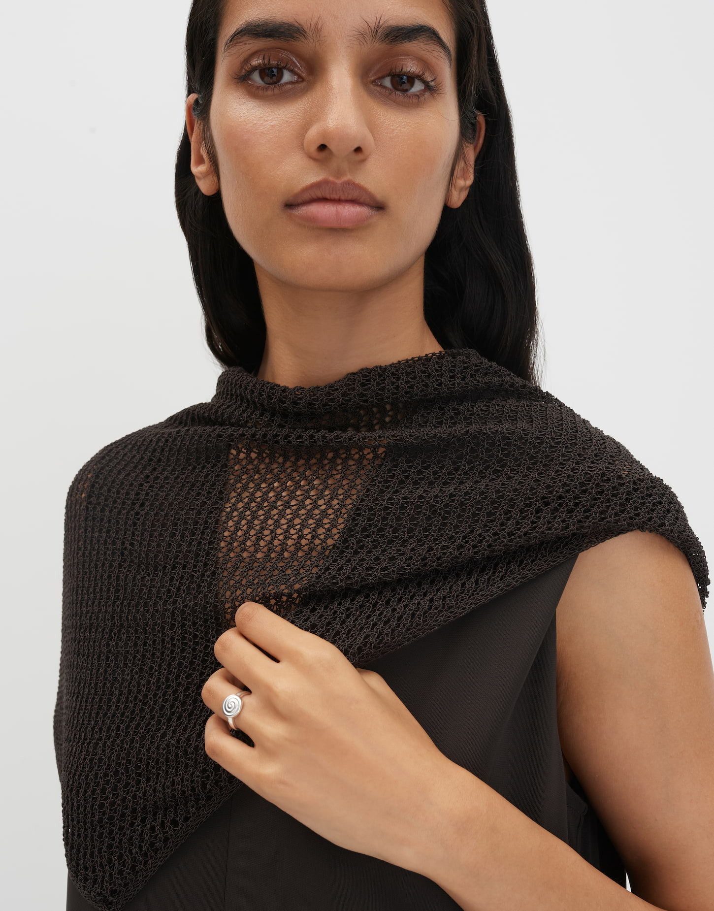 someday Dreieckstuch Beluna Scarf in Crochet-Optik, Luftig leicht mit dekorativem Lochmuster für Sommerlooks