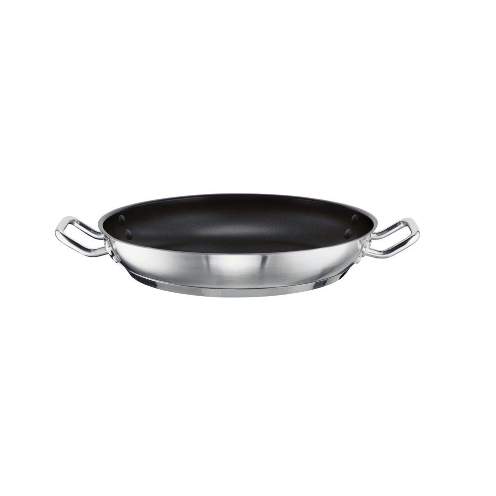 SCHULTE-UFER Schmorpfanne DIAMAS PRO Chef, Edelstahl (Einzelartikel, 1 x Schmorpfanne), Ø 40 cm, Induktionsgeeignet
