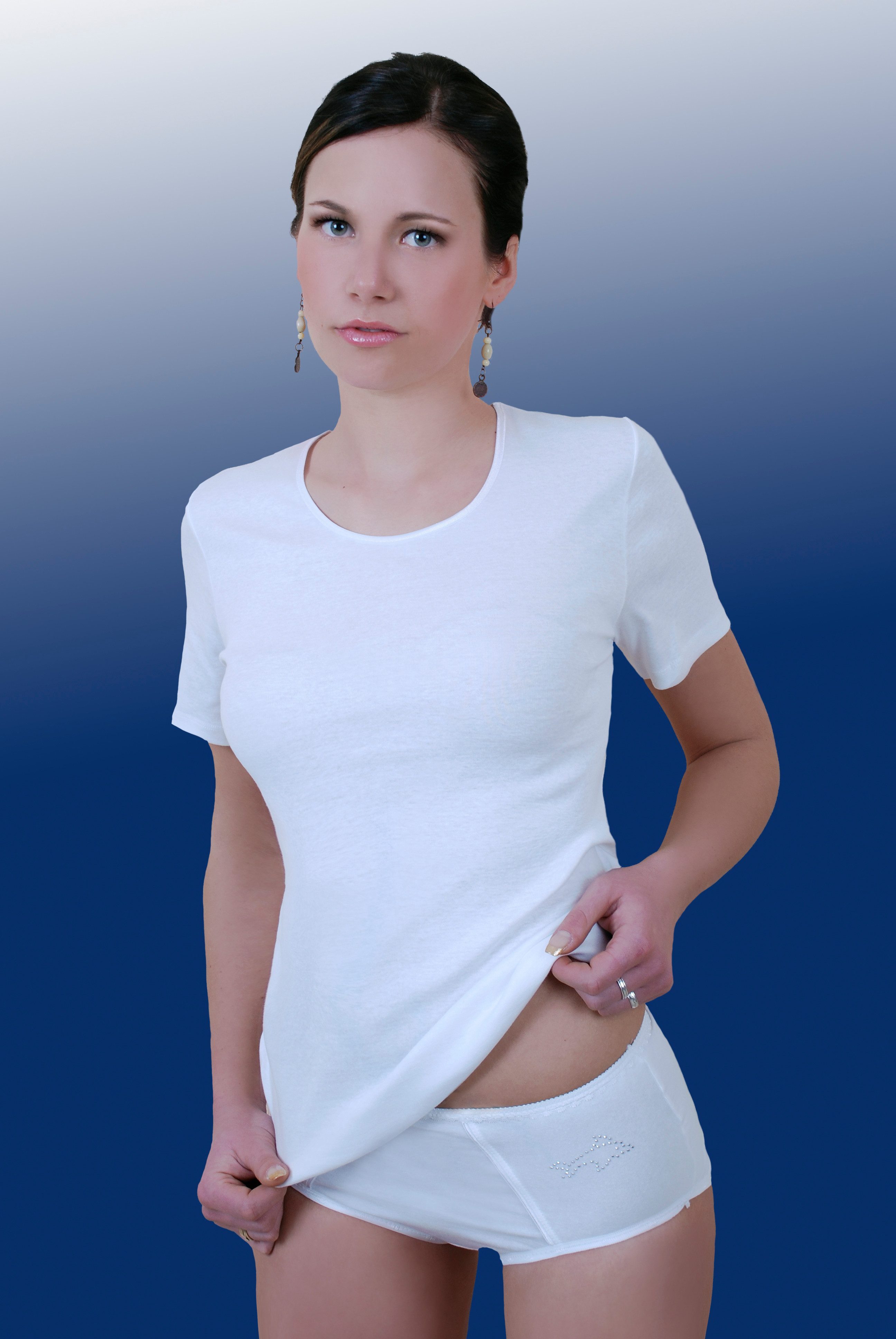 Toker Collection® Unterhemd Damen Unterhemd Unterziehshirt kurzer Arm 100% Baumwolle (Packung, 3er Pack) aus reiner Baumwolle