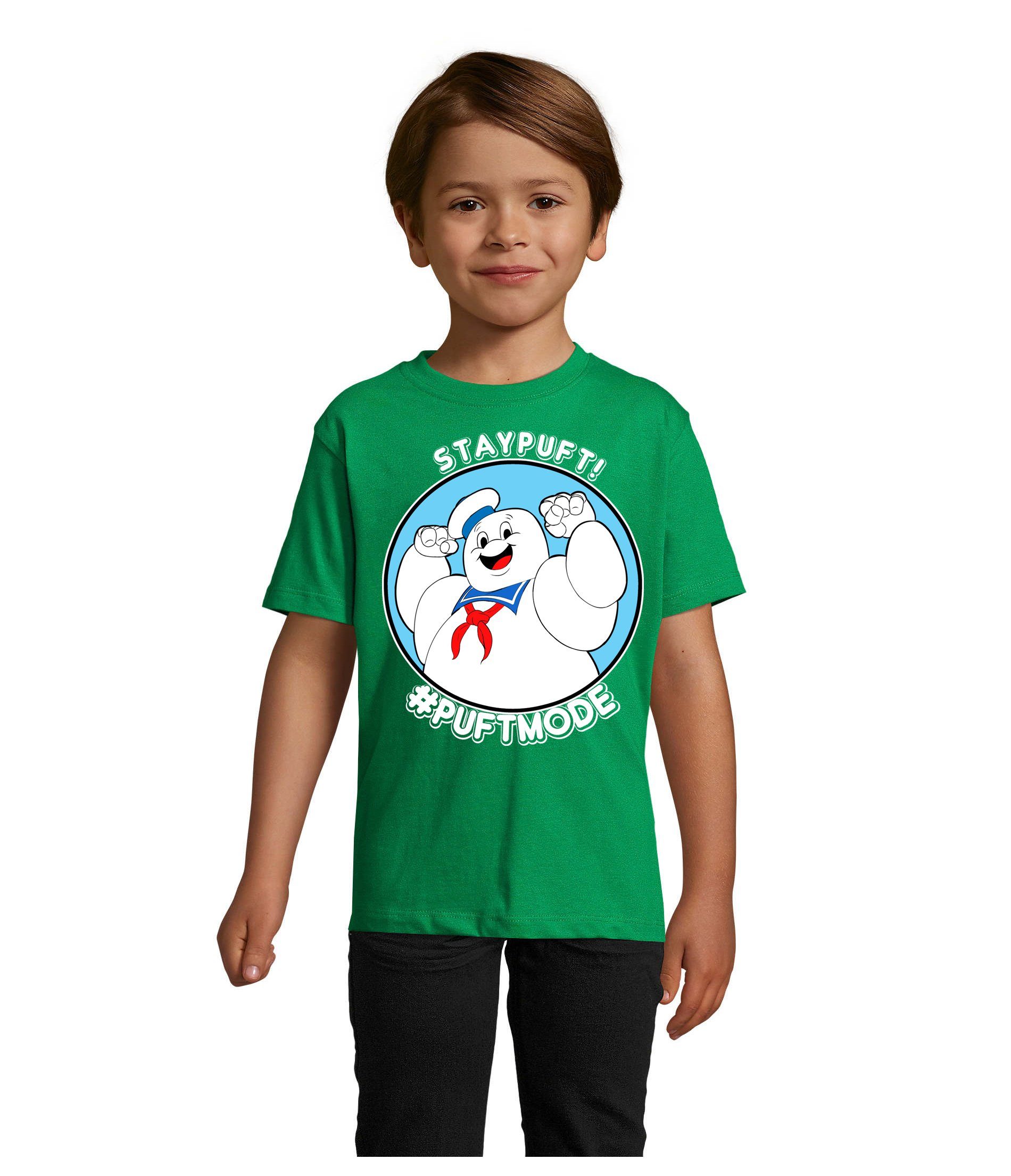 Kinder Ghostbusters Blondie Slimer Grün & Brownie T-Shirt Geisterjäger Marshmallowman