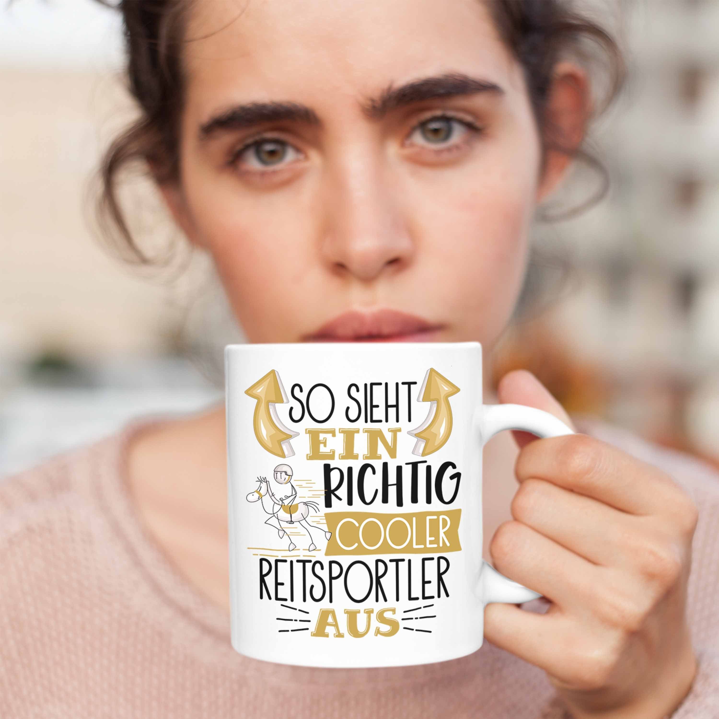 Ein Gesche Reitsportler Reitsportler Weiss Tasse Cooler Aus Tasse Sieht So Richtig Trendation