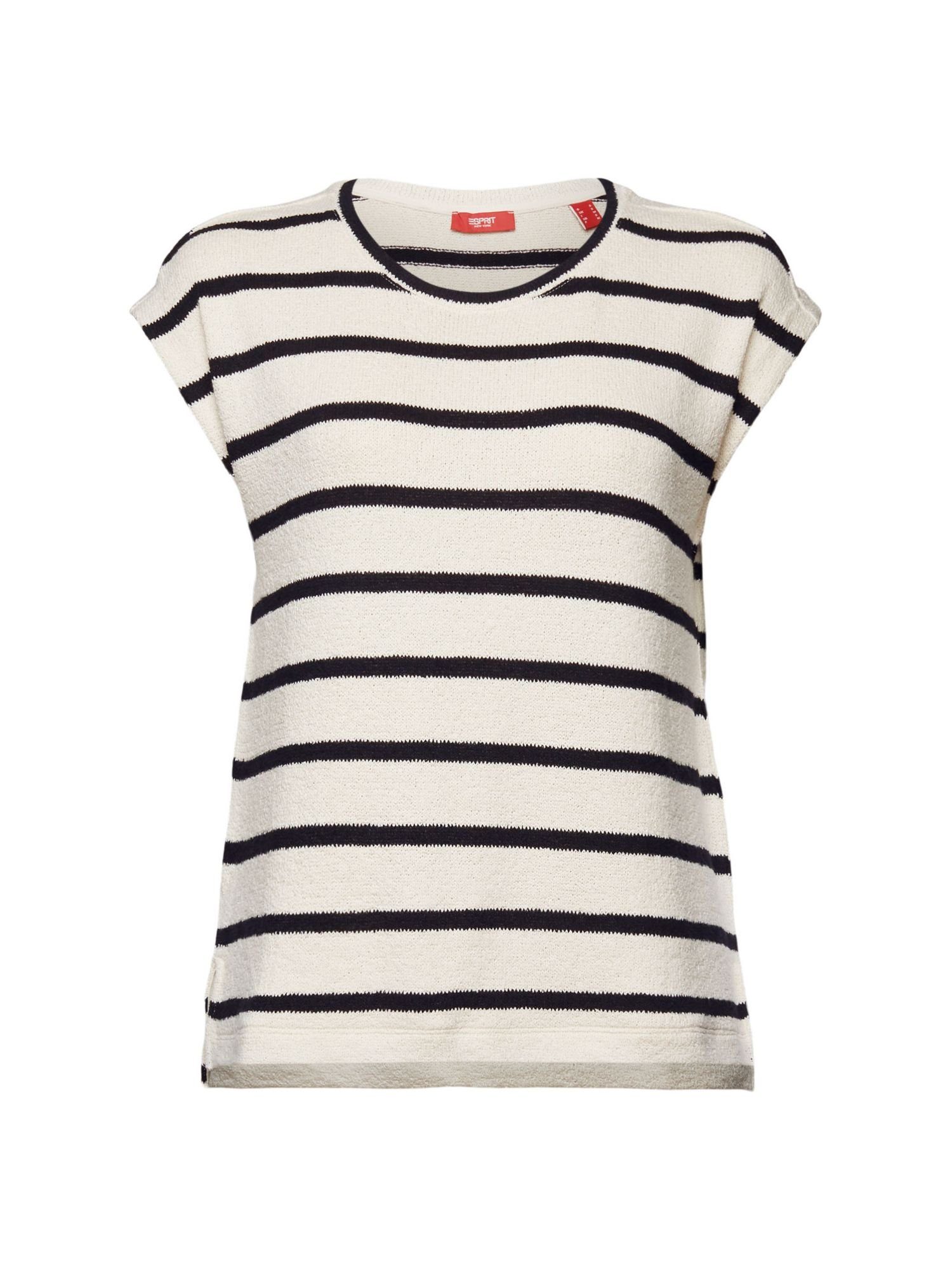Esprit Collection T-Shirt Gestreiftes Top aus Baumwollstrick (1-tlg)