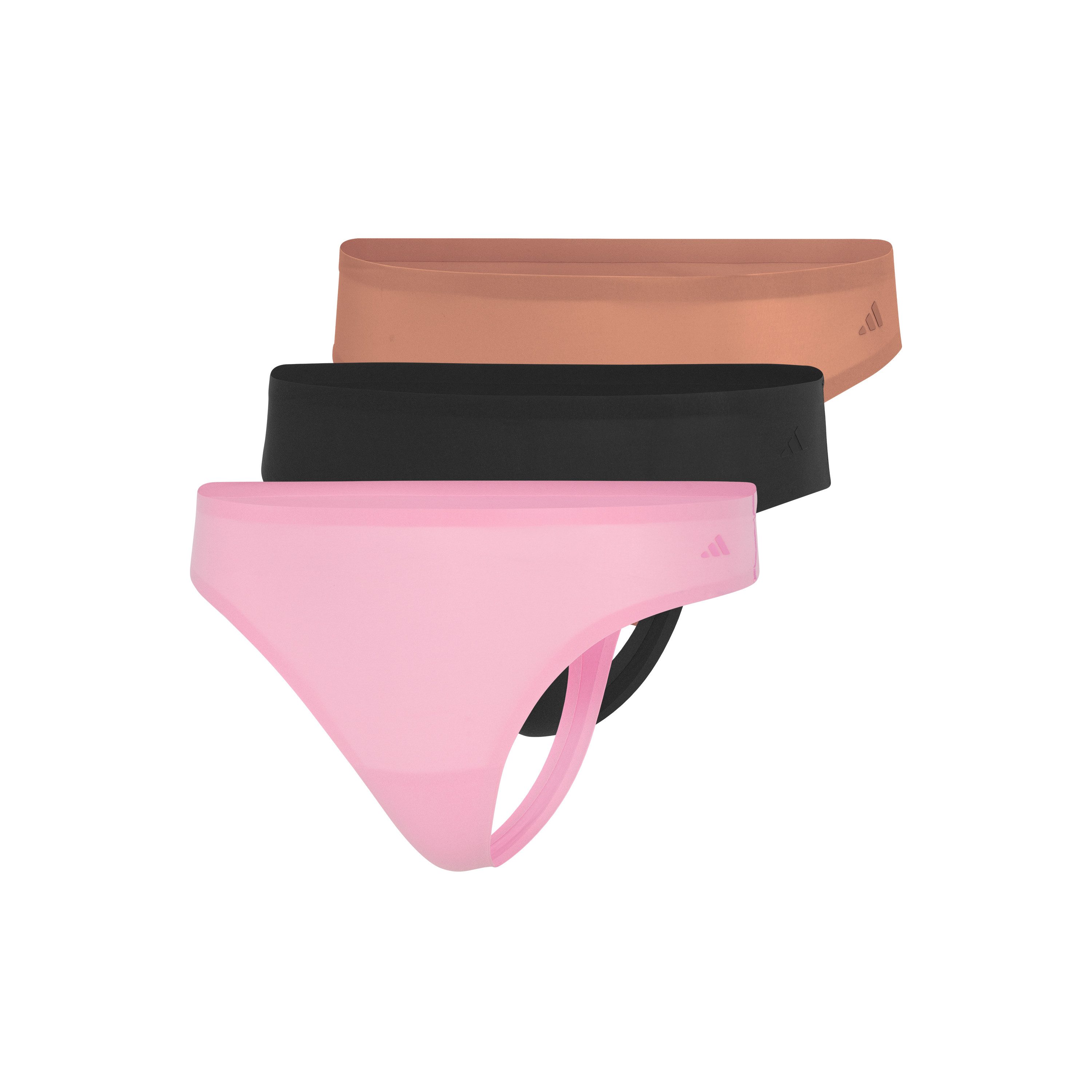 adidas Sportswear Tanga Sport Active Light Flex-Packaged Panties (3er Pack) elastischer Bund, Multipack, Single Jersey-Qualität, bequem