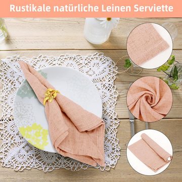 DOPWii Stoffserviette 20 Stück Serviettenringe, 3,6cm Durchmesser Serviettenring, für Haus/Party/Hochzeit