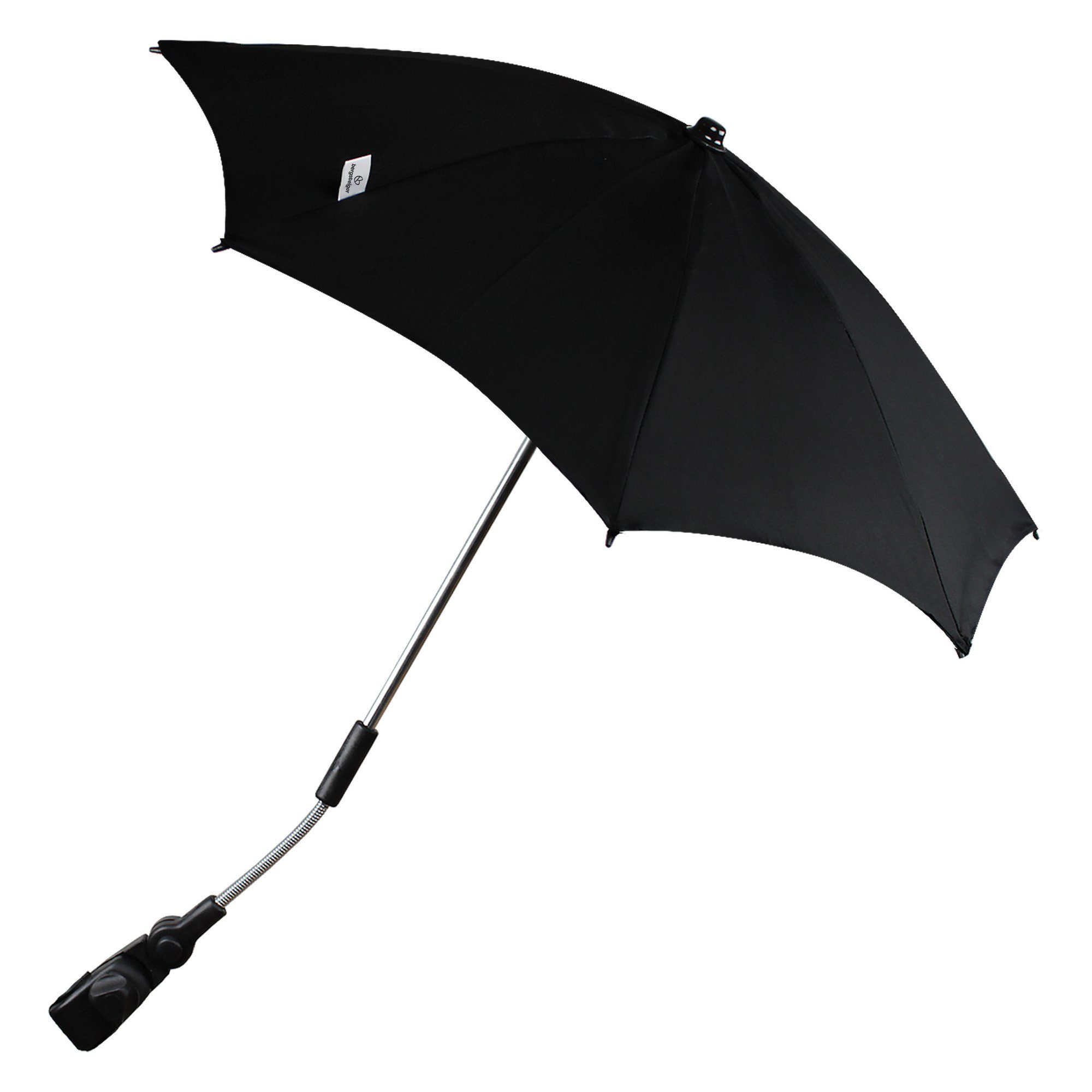 bergsteiger Kinderwagenschirm Sonnenschirm für Kinderwagen & Buggy, Schirm, UV Sonnenschutz 50+ black